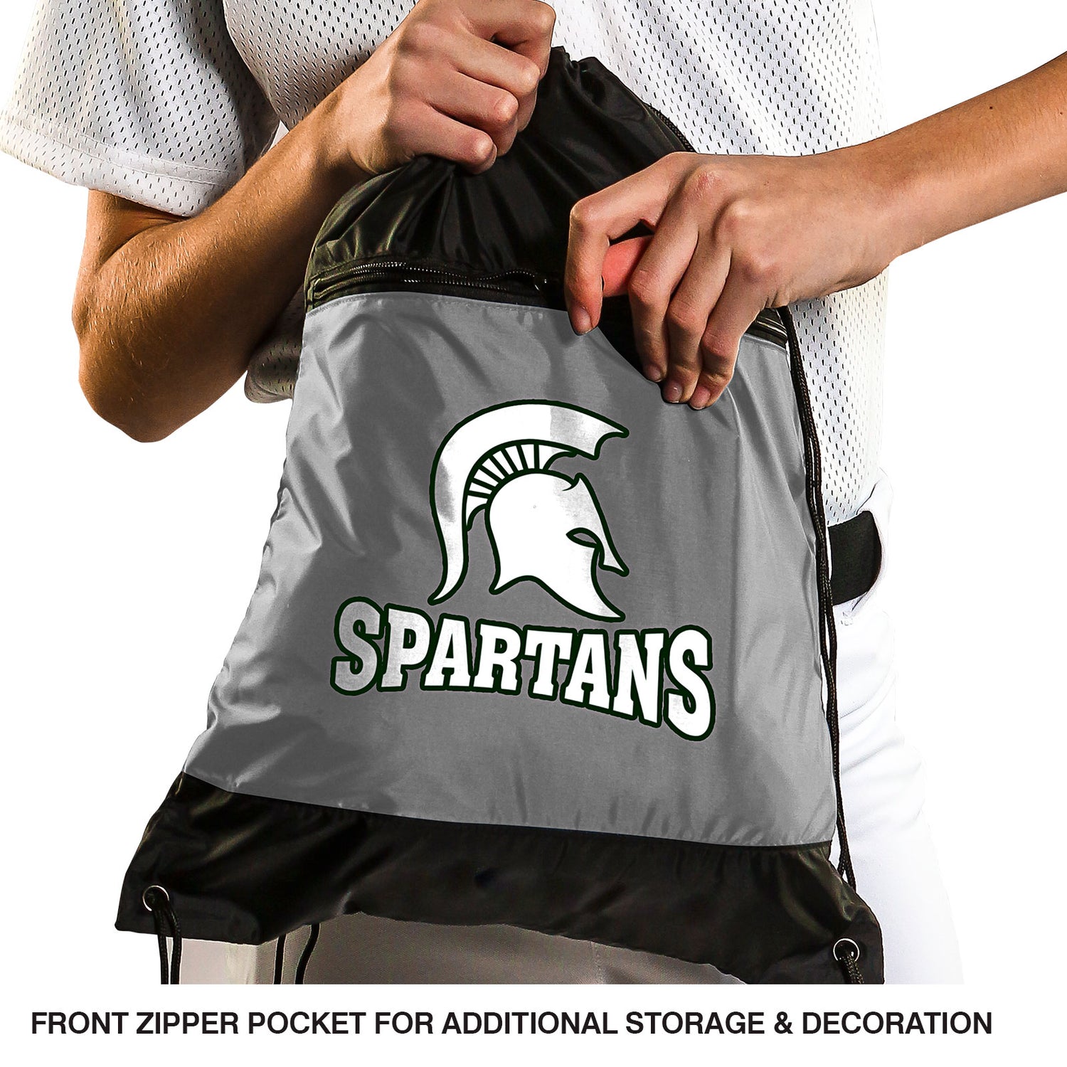 Champro Drawstring Bag w/Zipper Pocket Unisex Accessories Bags & Backpacks