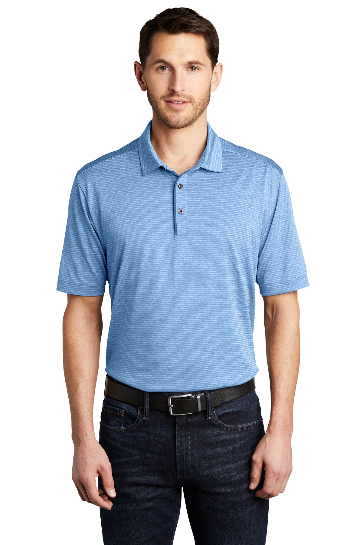 Port Authority Men's Shadow Stripe Polo. K585 Mens Apparel Shirts & Tops