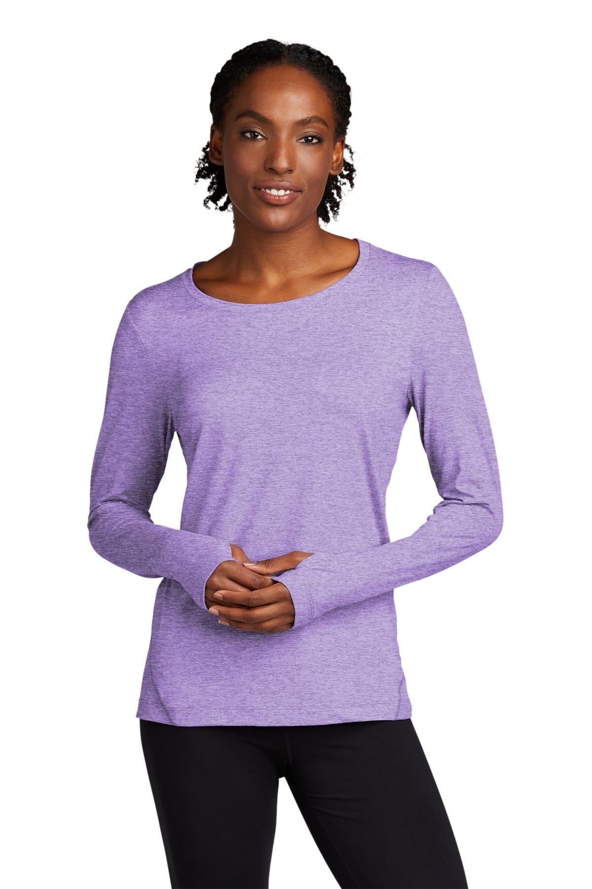 Sport-Tek Women's Exchange 1.5 Long Sleeve Crew LST710 Womens Apparel Shirts & Tops