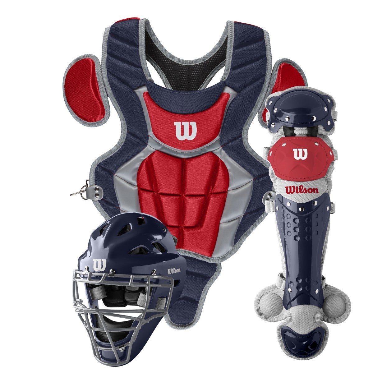 Wilson C200 Youth Catcher's Gear Kit Set Baseball Catcher's Protective Equipment All