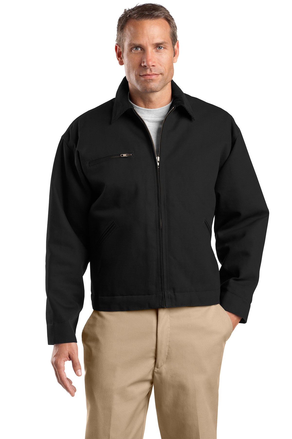 CornerStone Men's Tall Duck Cloth Work Jacket. TLJ763 Mens Apparel Jackets & Vests