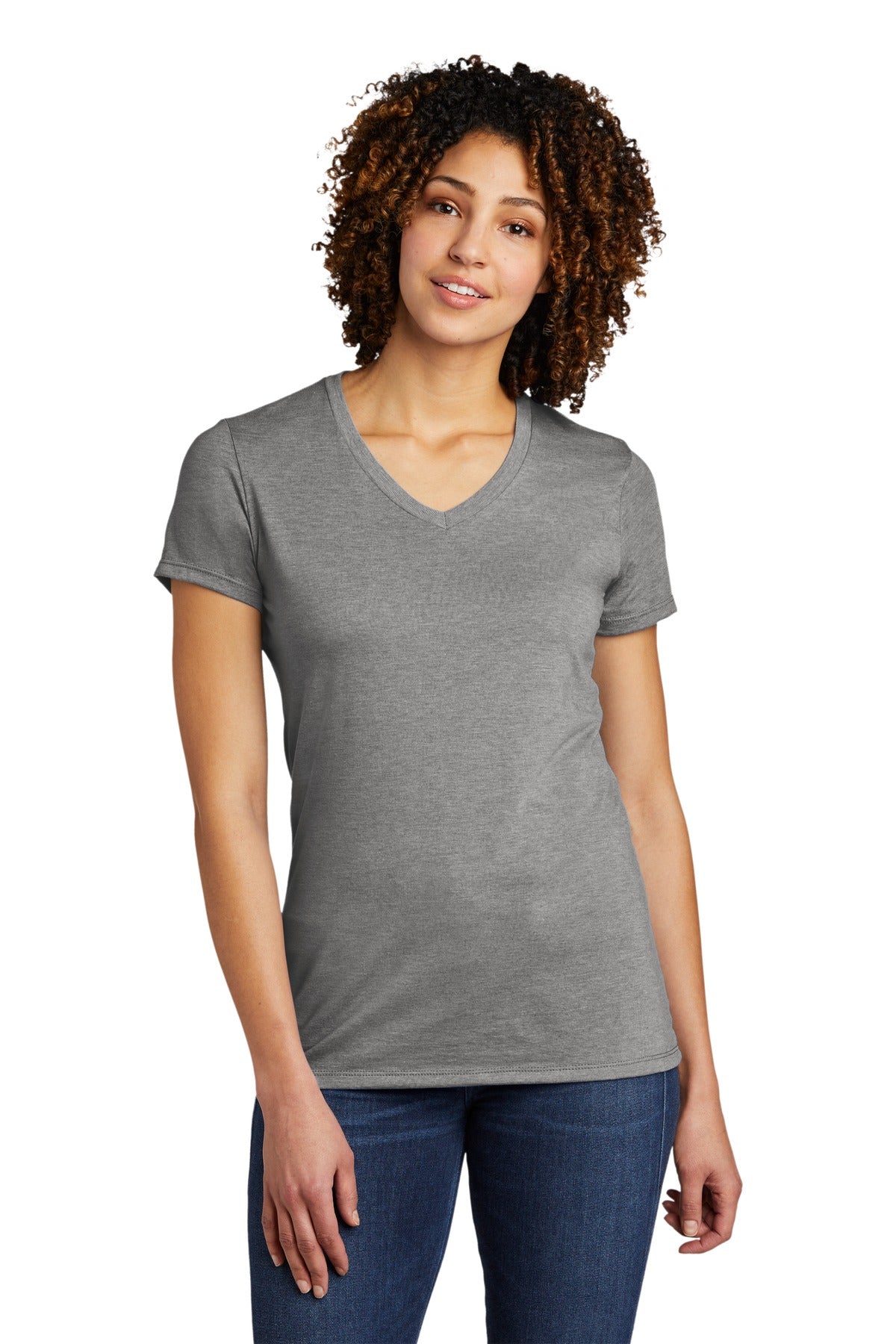 Allmade Women's Tri-Blend V-Neck Tee. AL2018 Womens Apparel Shirts & Tops