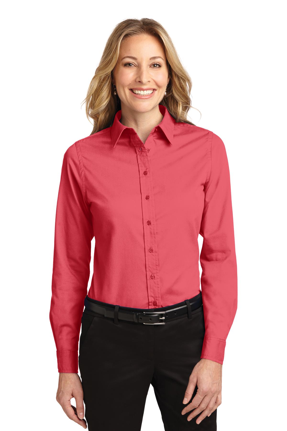 Port Authority Women's Long Sleeve Easy Care Shirt. L608 1 of 3 Womens Apparel Shirts & Tops