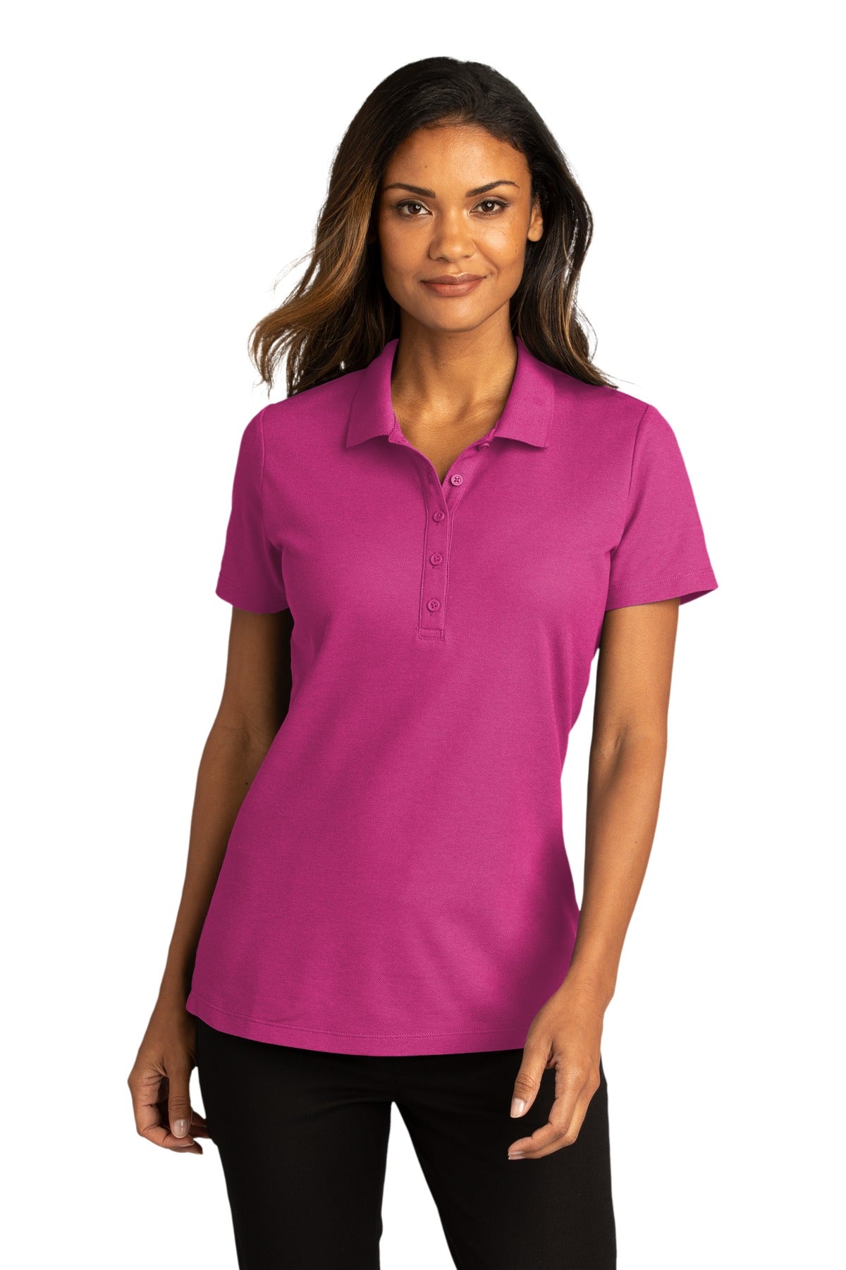 Port Authority Women's SuperPro React Polo. LK810 1 of 2 Womens Apparel Shirts & Tops