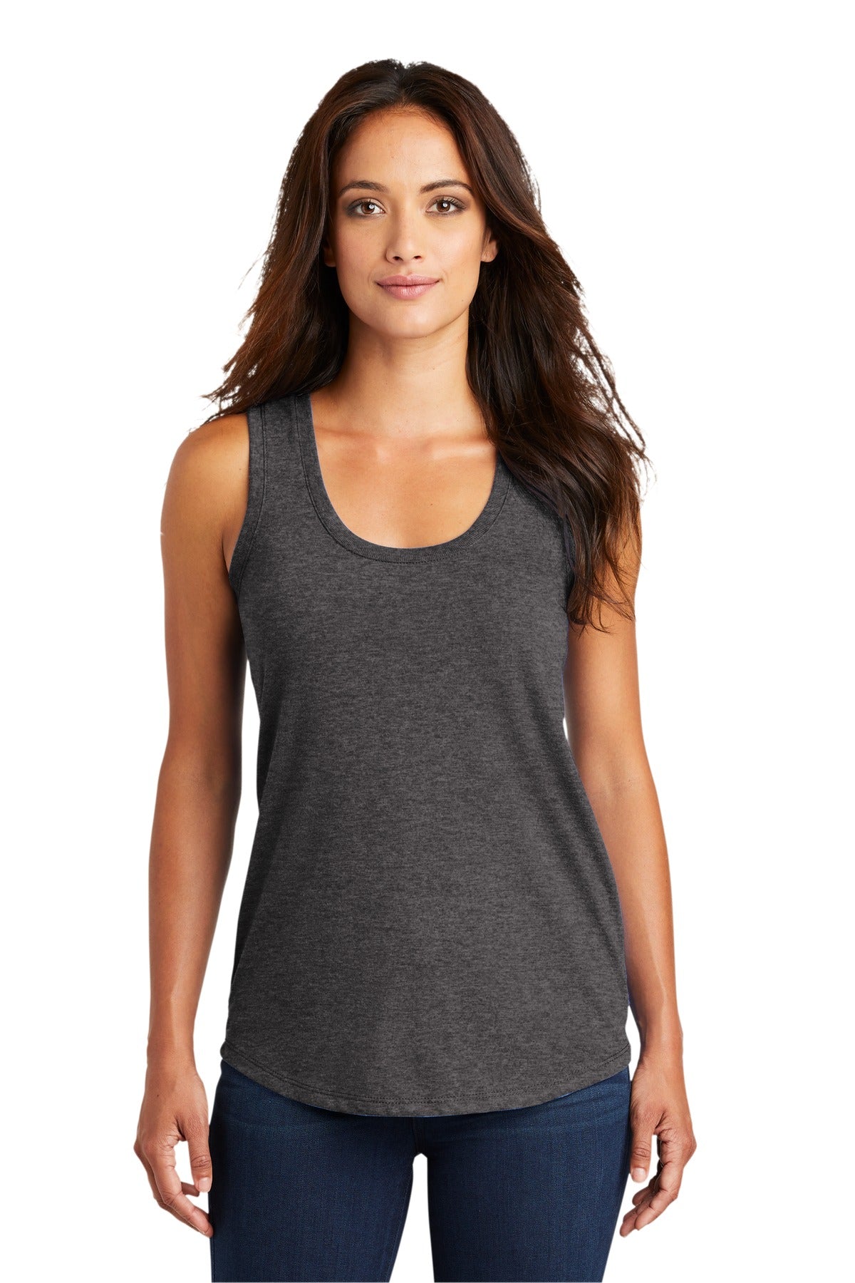 District Women's Perfect Tri Racerback Tank. DM138L Womens Apparel Shirts & Tops