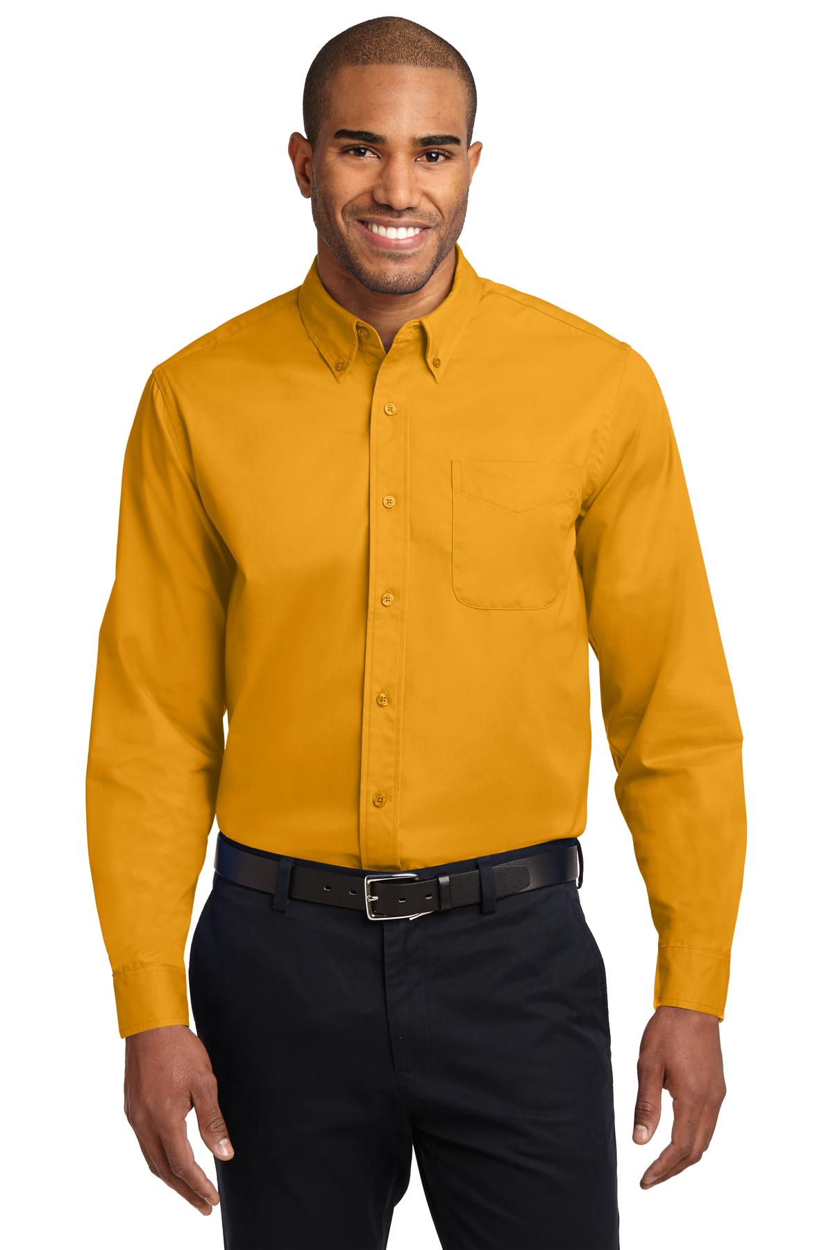 Port Authority Men's Extended Size Long Sleeve Easy Care Shirt S608ES 1of2 Mens Apparel Shirts & Tops