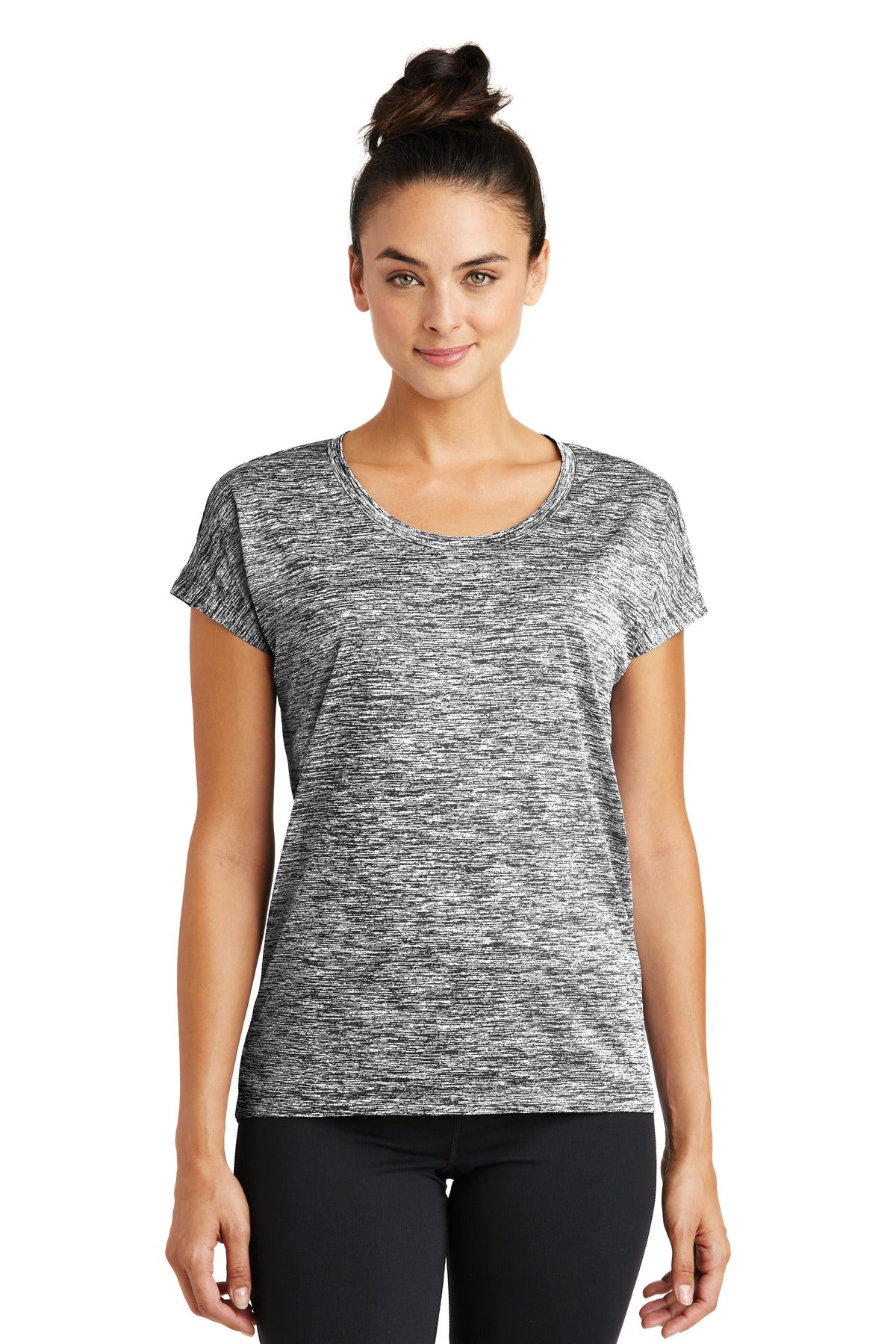 Sport-Tek Women's PosiCharge Electric Heather Sporty Tee LST390 Womens Apparel Shirts & Tops