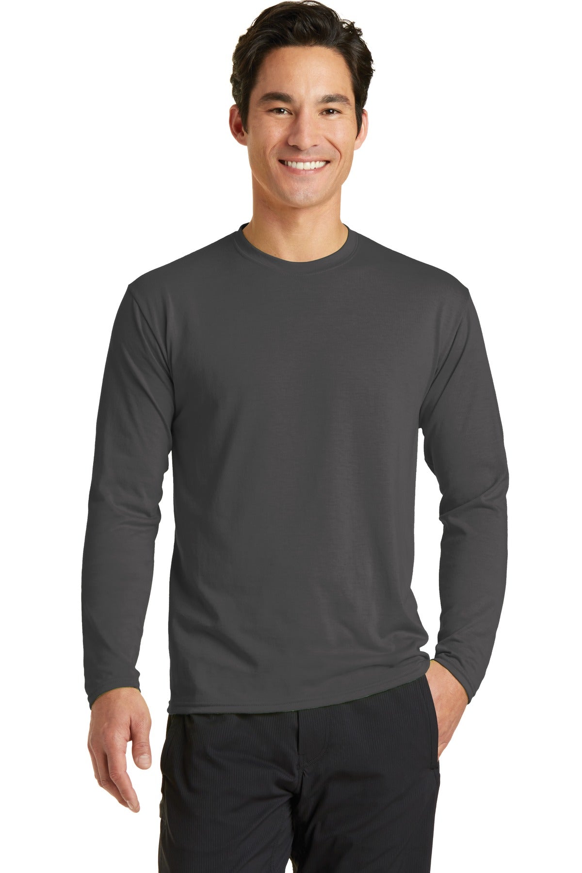 Port & Company - Men's Long Sleeve Performance Blend Tee Mens Apparel Shirts & Tops