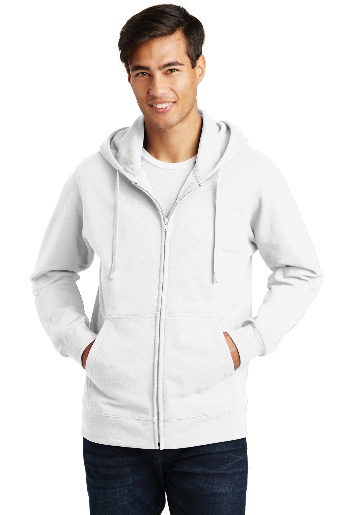 Port & Company - Men's Fan Favorite Fleece Full-Zip Hooded Sweatshirt Mens Apparel Sweatshirts & Fleece