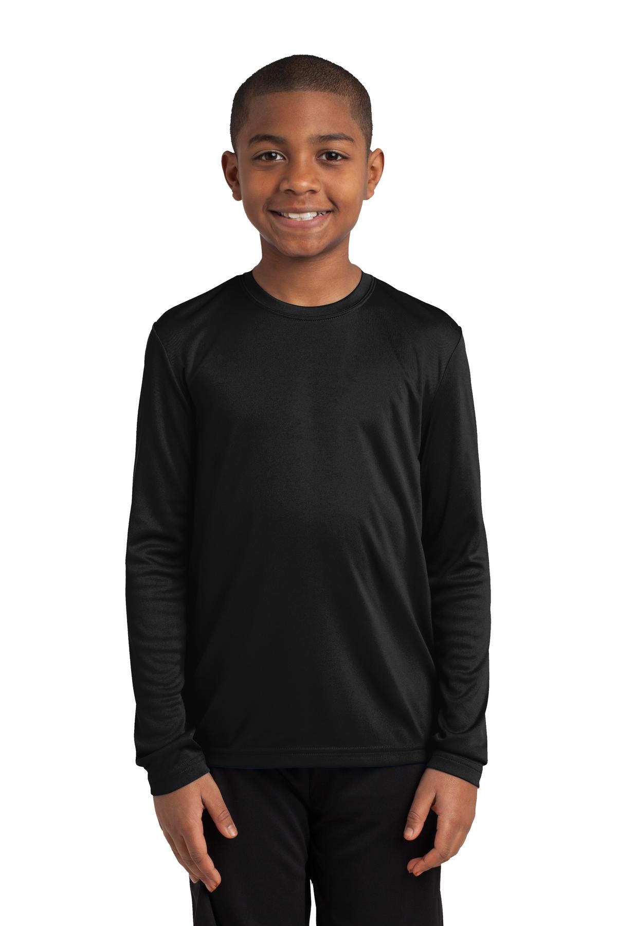 Sport-Tek Youth Boy's Long Sleeve PosiCharge Competitor Tee Youth Apparel Shirts & Tops