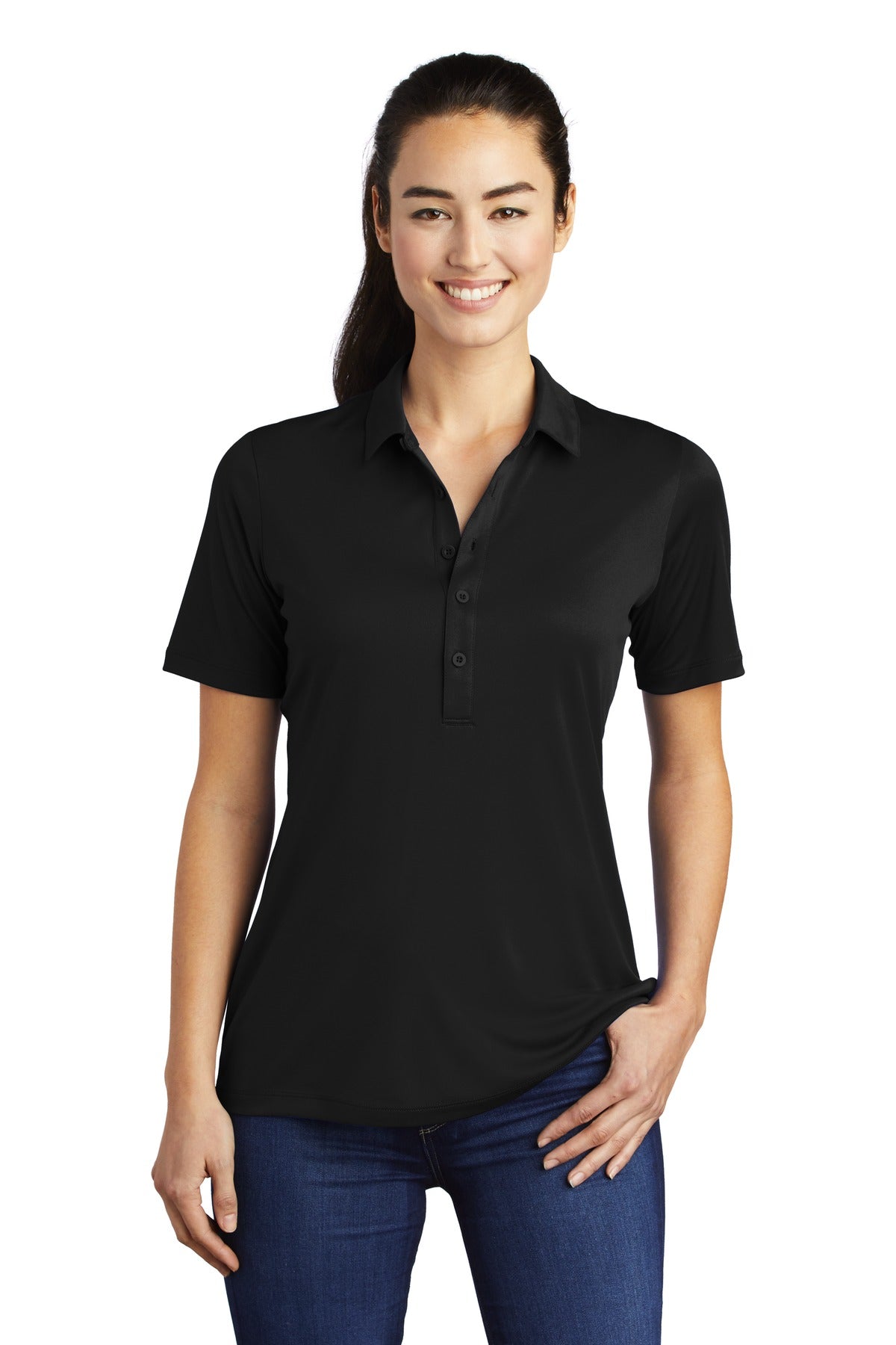 Sport-Tek Women's Posi-UV Pro Polo LST520 Womens Apparel Shirts & Tops