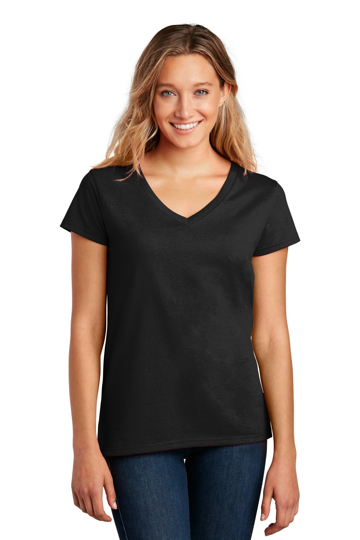 District Women's Re-Tee V-Neck DT8001 Womens Apparel Shirts & Tops