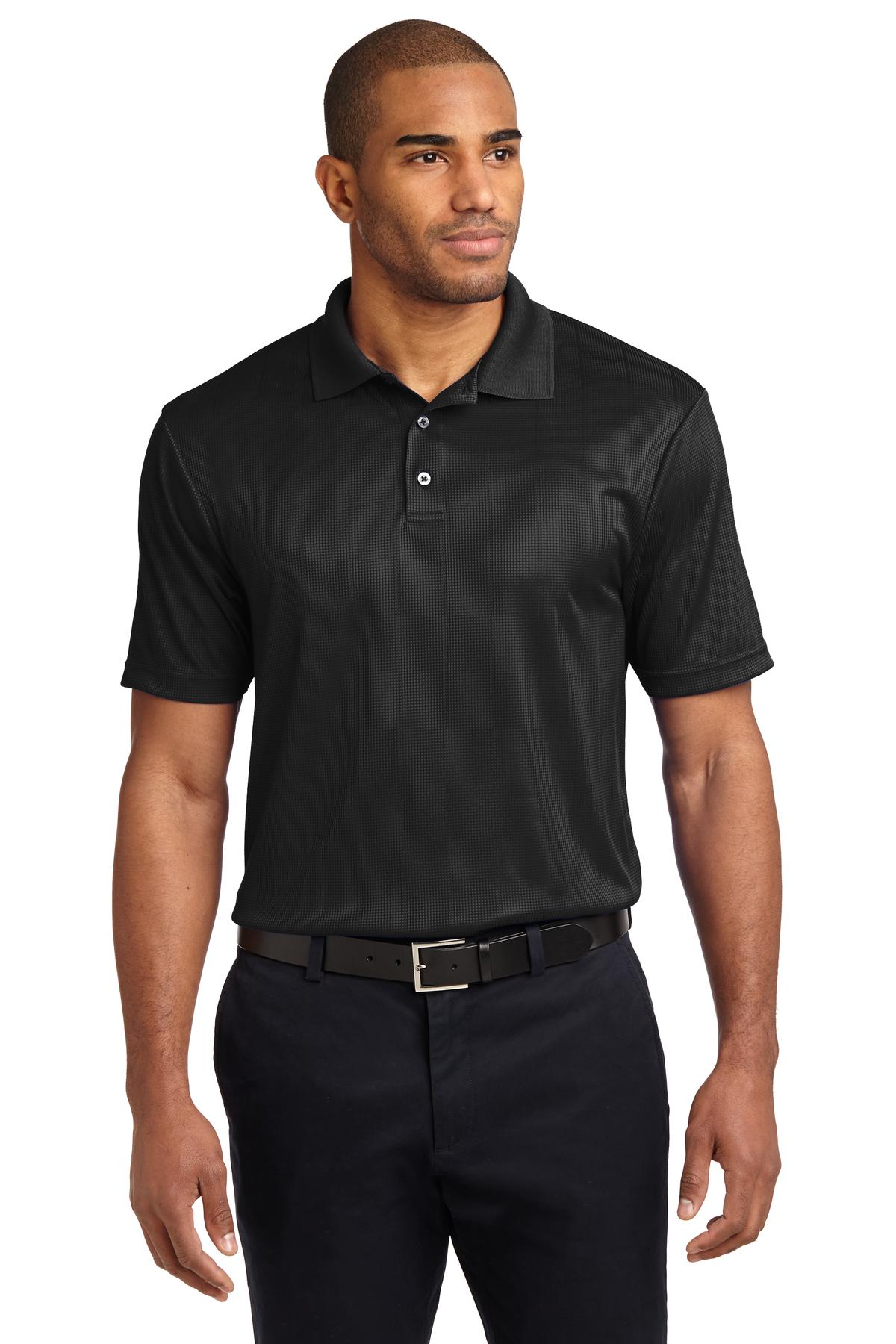 Port Authority Men's Performance Fine Jacquard Polo. K528 Mens Apparel Shirts & Tops