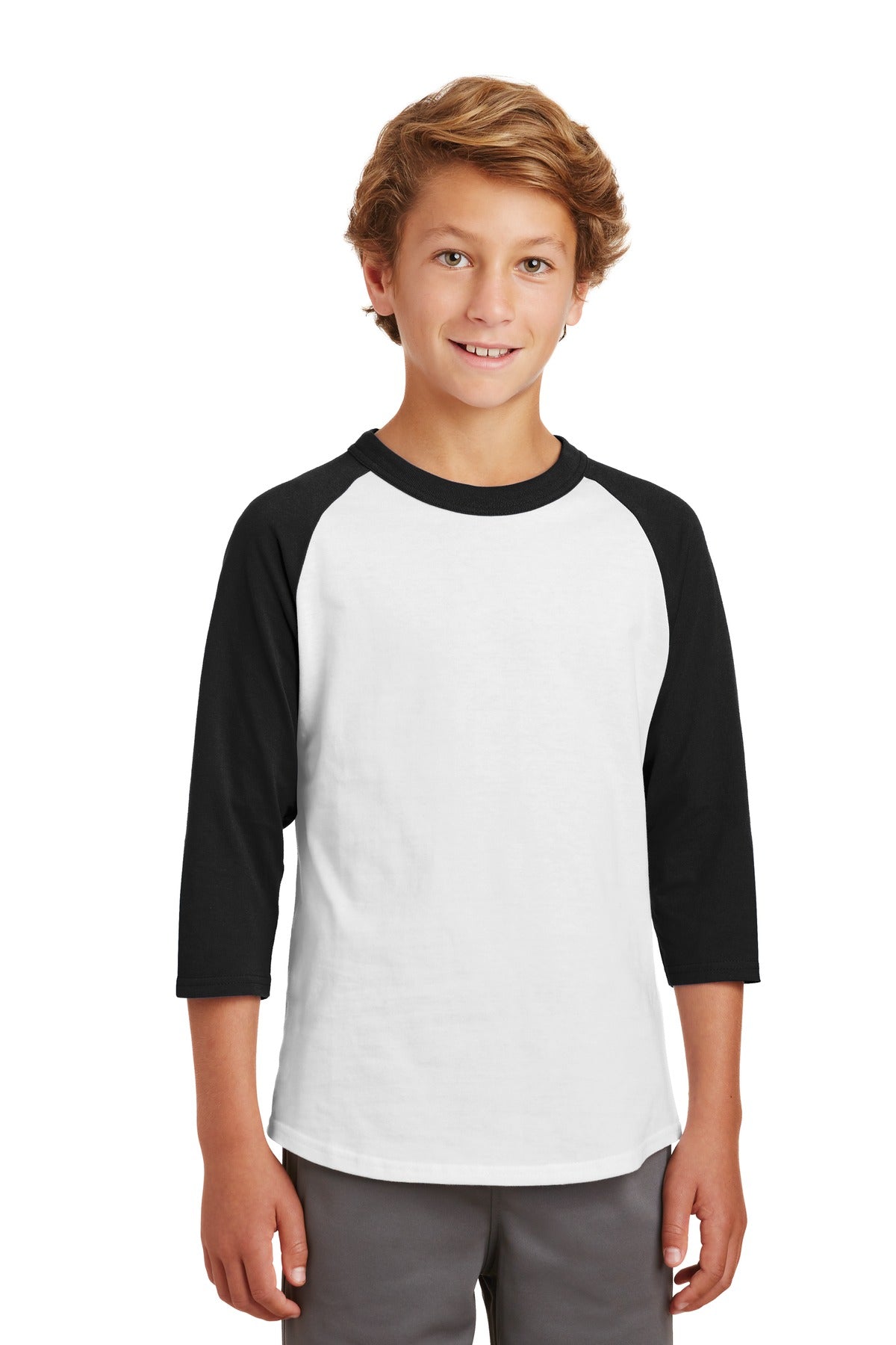 Sport-Tek Youth Colorblock Raglan Jersey YT200 Youth Apparel Shirts & Tops