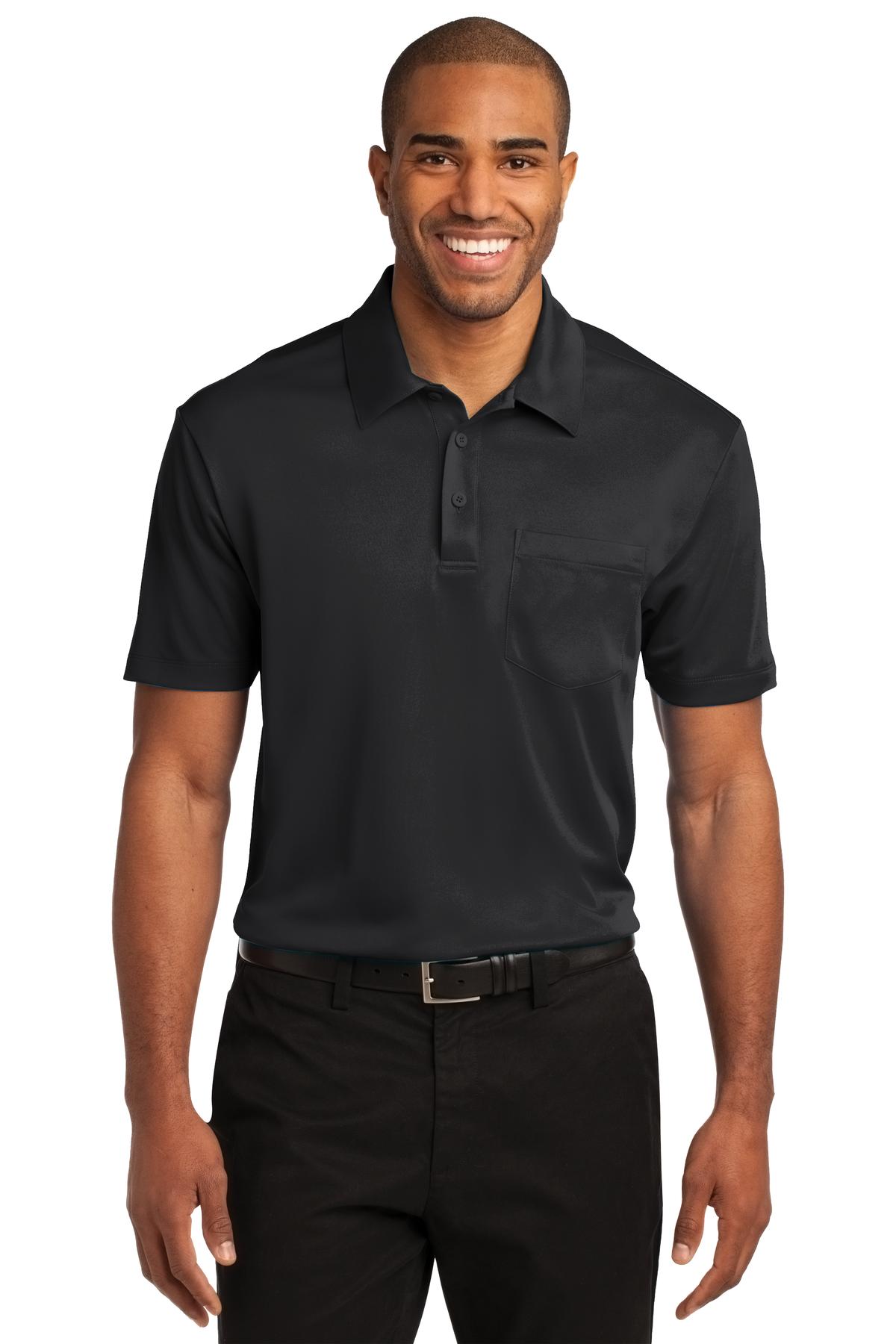 Port Authority Men's Silk Touch Performance Pocket Polo. K540P Mens Apparel Shirts & Tops