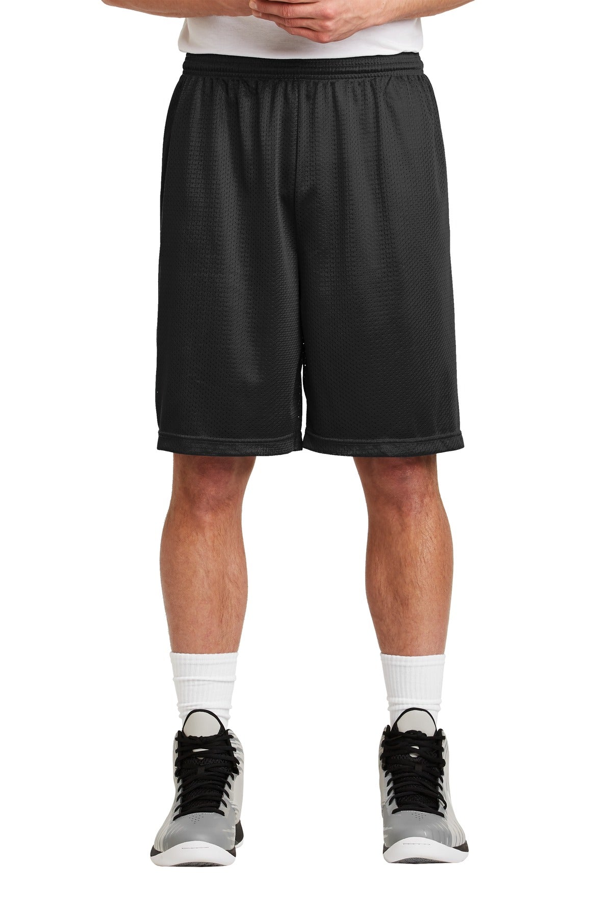 Sport-Tek Men's Long PosiCharge Classic Mesh Short Mens Apparel Shorts