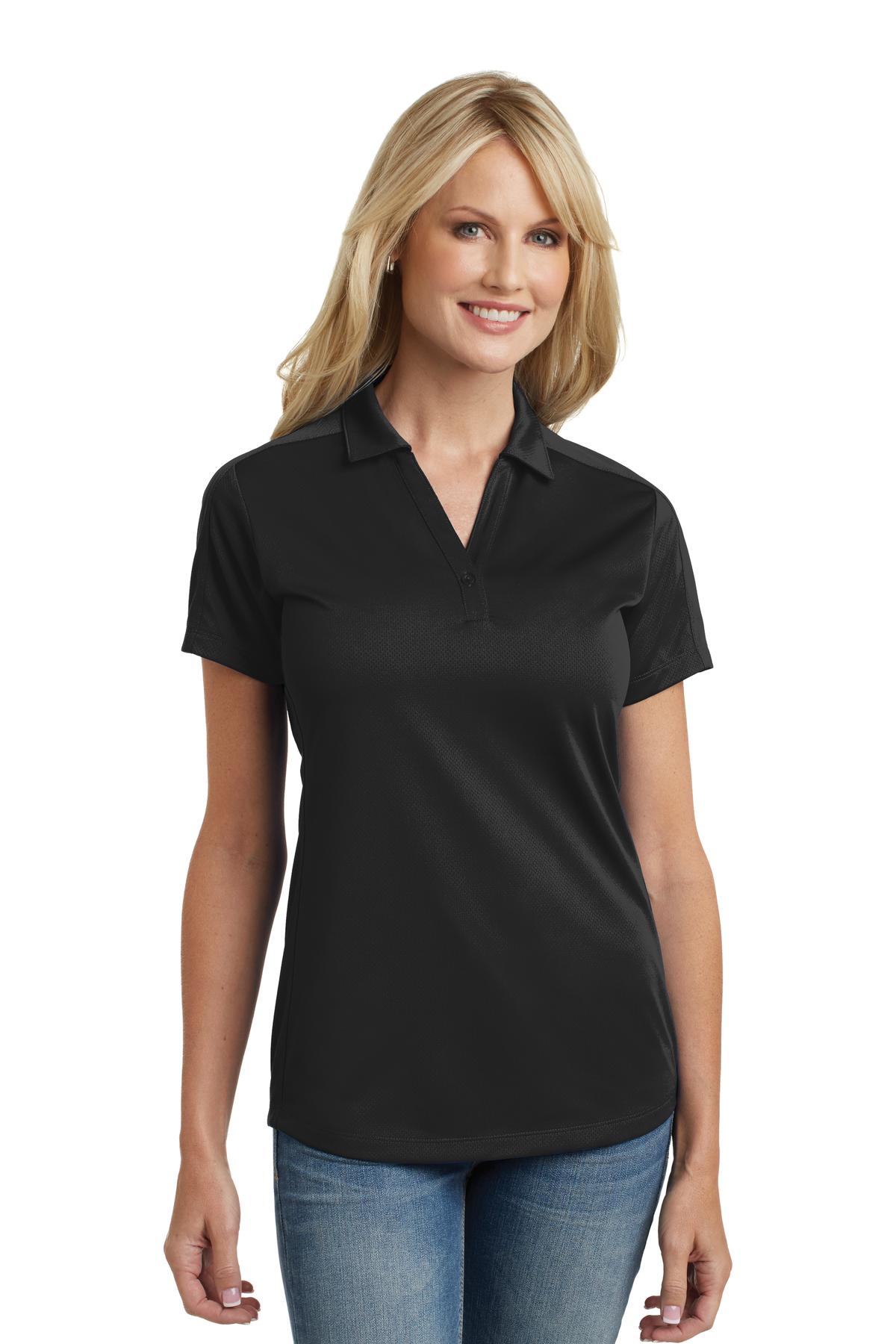 Port Authority Ladies Diamond Jacquard Polo. L569 Womens Apparel Shirts & Tops