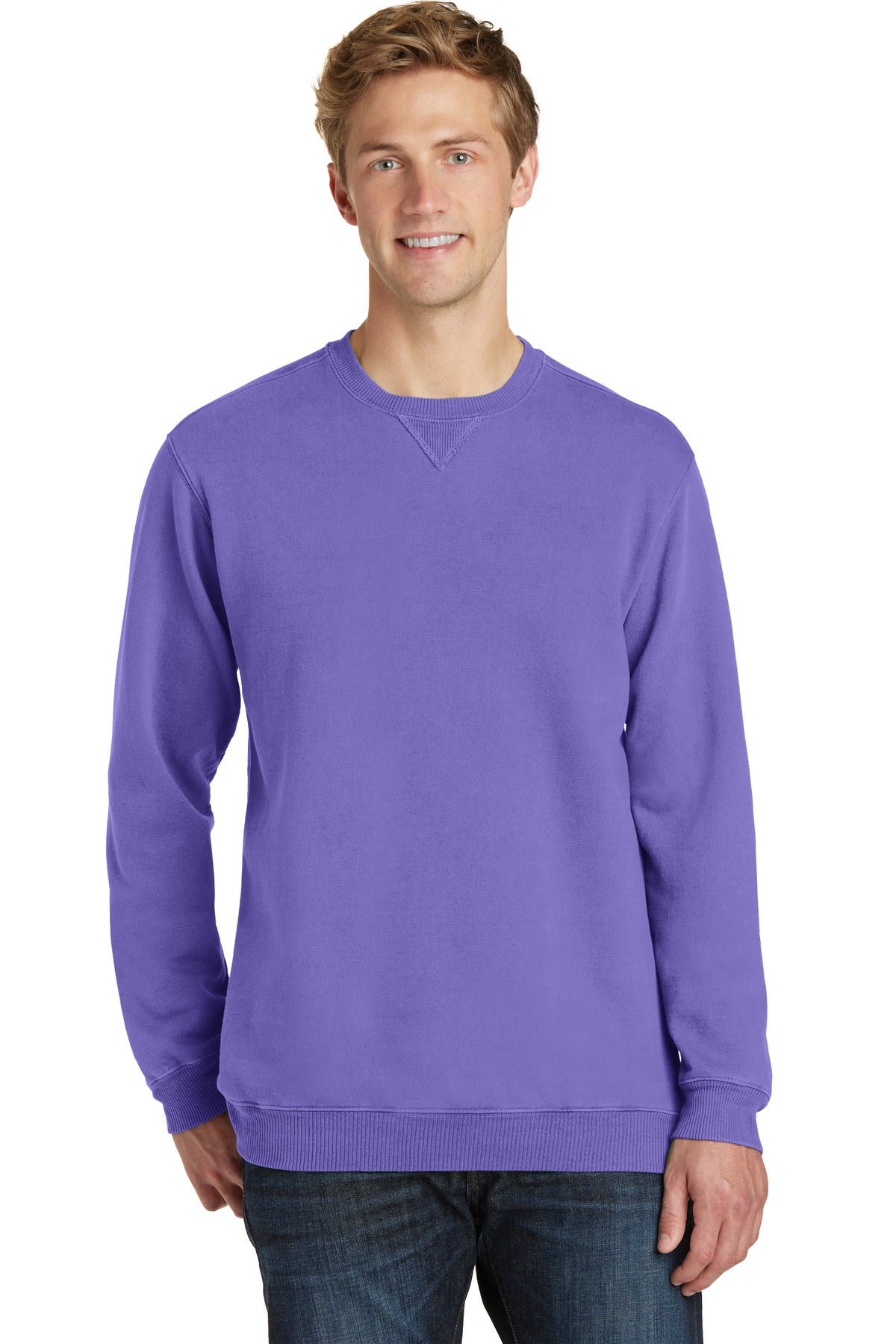 Port & Company - Men's Beach Wash Garment-Dyed Sweatshirt Mens Apparel Sweatshirts & Fleece