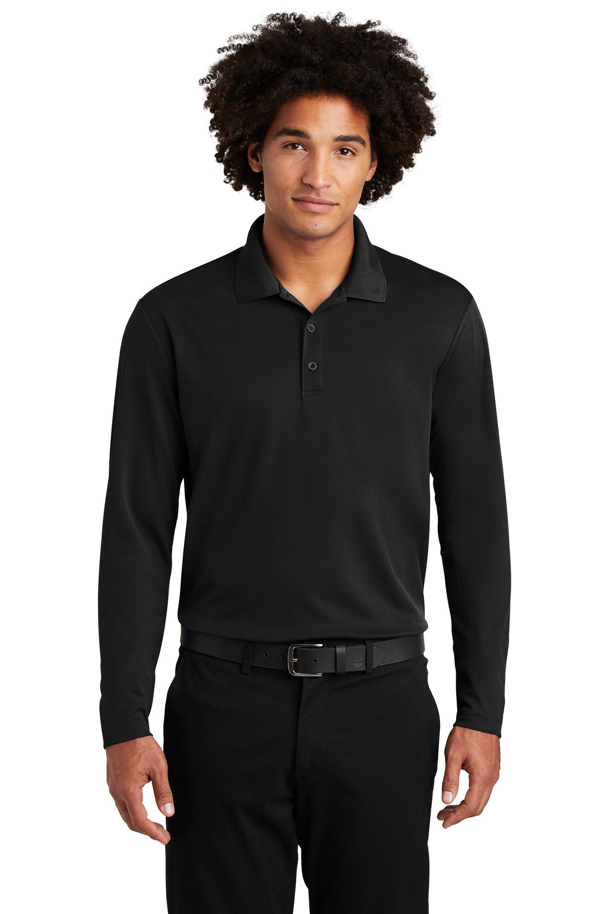 Sport-Tek Men's PosiCharge RacerMesh Long Sleeve Polo Mens Apparel Shirts & Tops