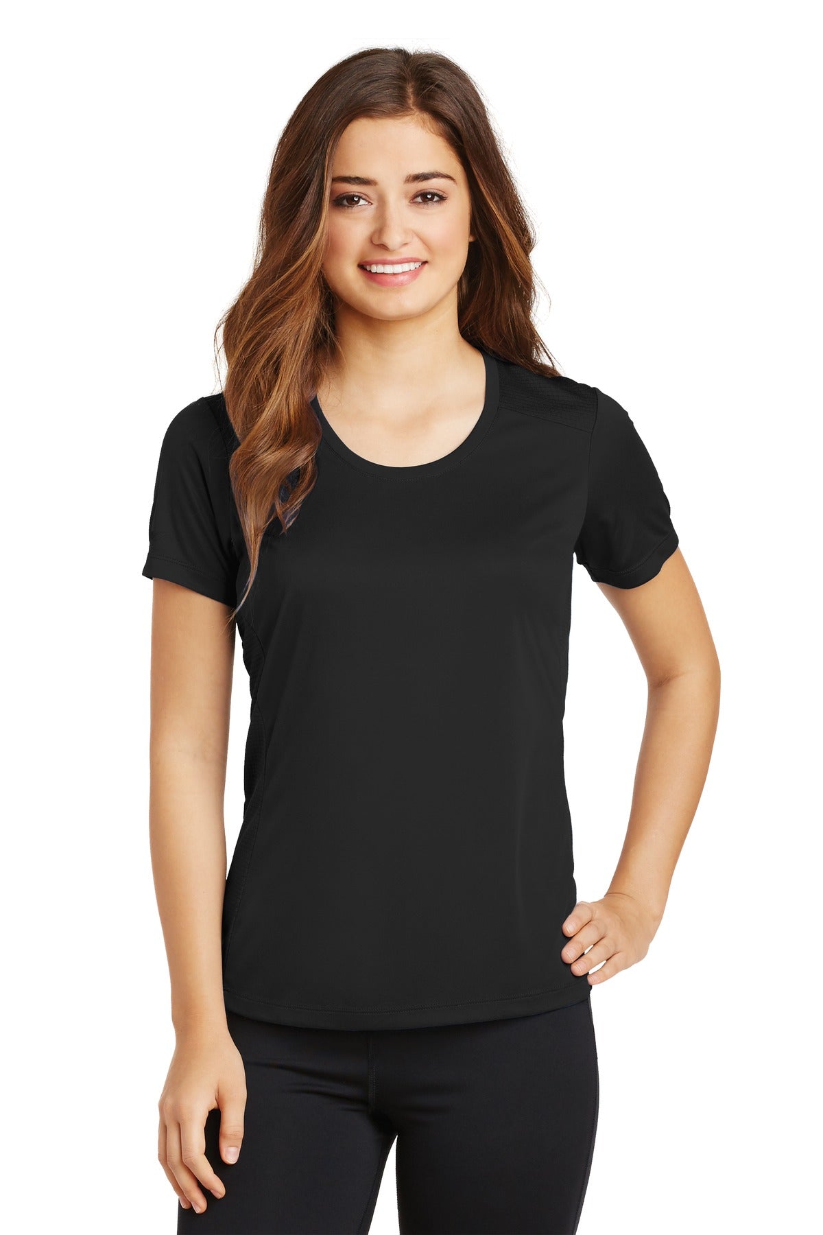 Sport-Tek Women's PosiCharge Elevate Scoop Neck Tee LST380 Womens Apparel Shirts & Tops