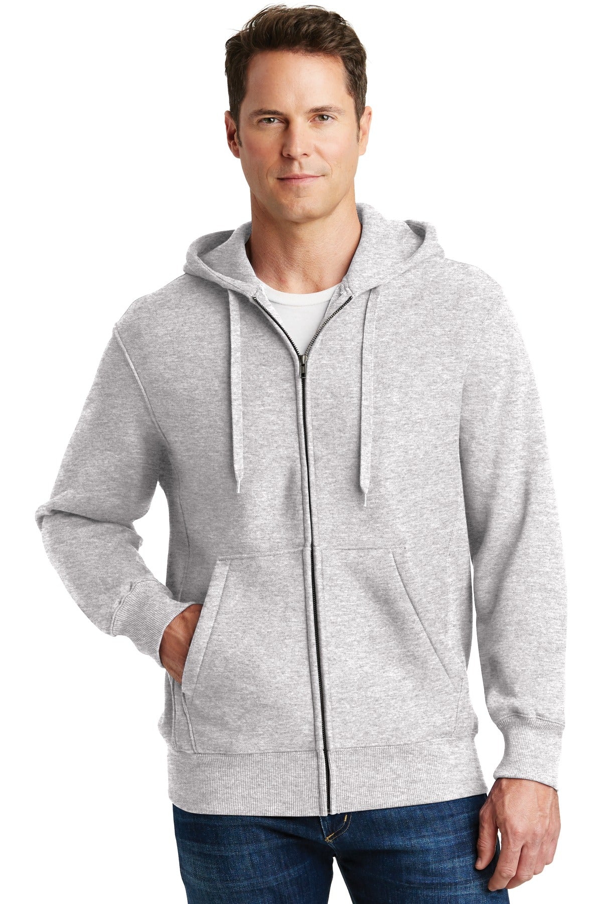 Sport-Tek Men's Super Heavyweight Full-Zip Hooded Sweatshirt Mens Apparel Sweatshirts & Fleece