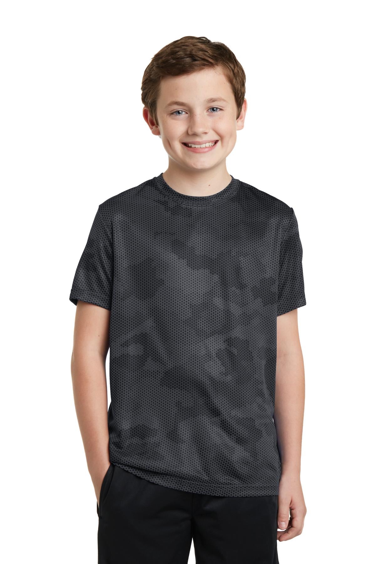 Sport-Tek Youth CamoHex Tee YST370