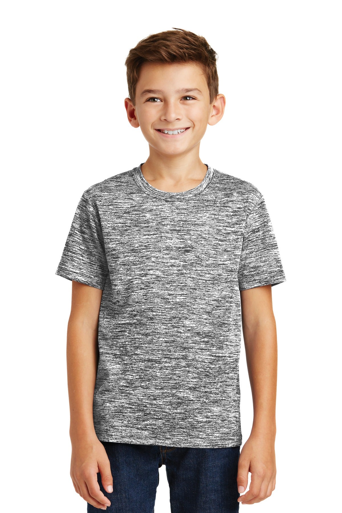 Sport-Tek Youth PosiCharge Electric Heather Tee YST390 Youth Apparel Shirts & Tops