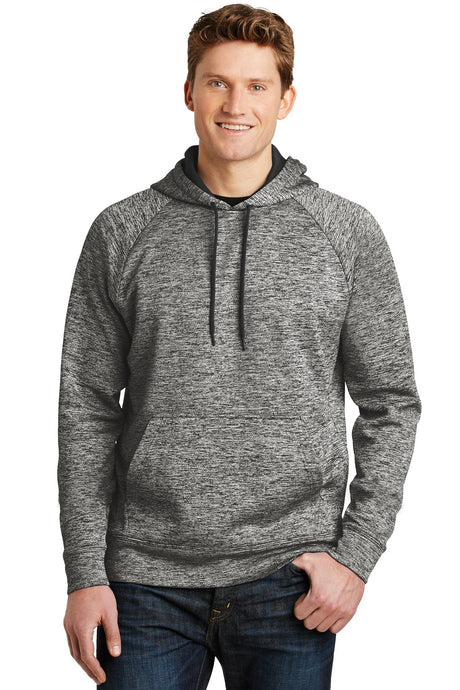 Sport-Tek Men's PosiCharge Electric Heather Fleece Hooded Pullover Mens Apparel Sweatshirts & Fleece