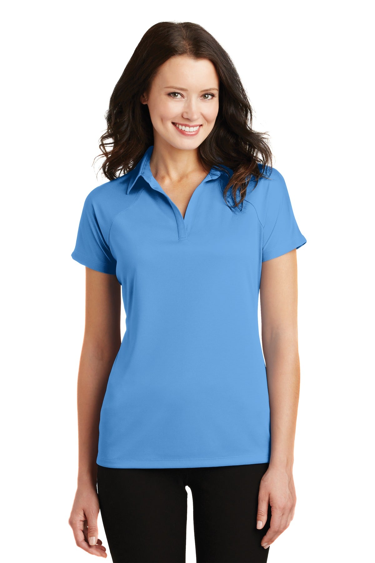 Port Authority Ladies Crossover Raglan Polo. L575 Womens Apparel Shirts & Tops