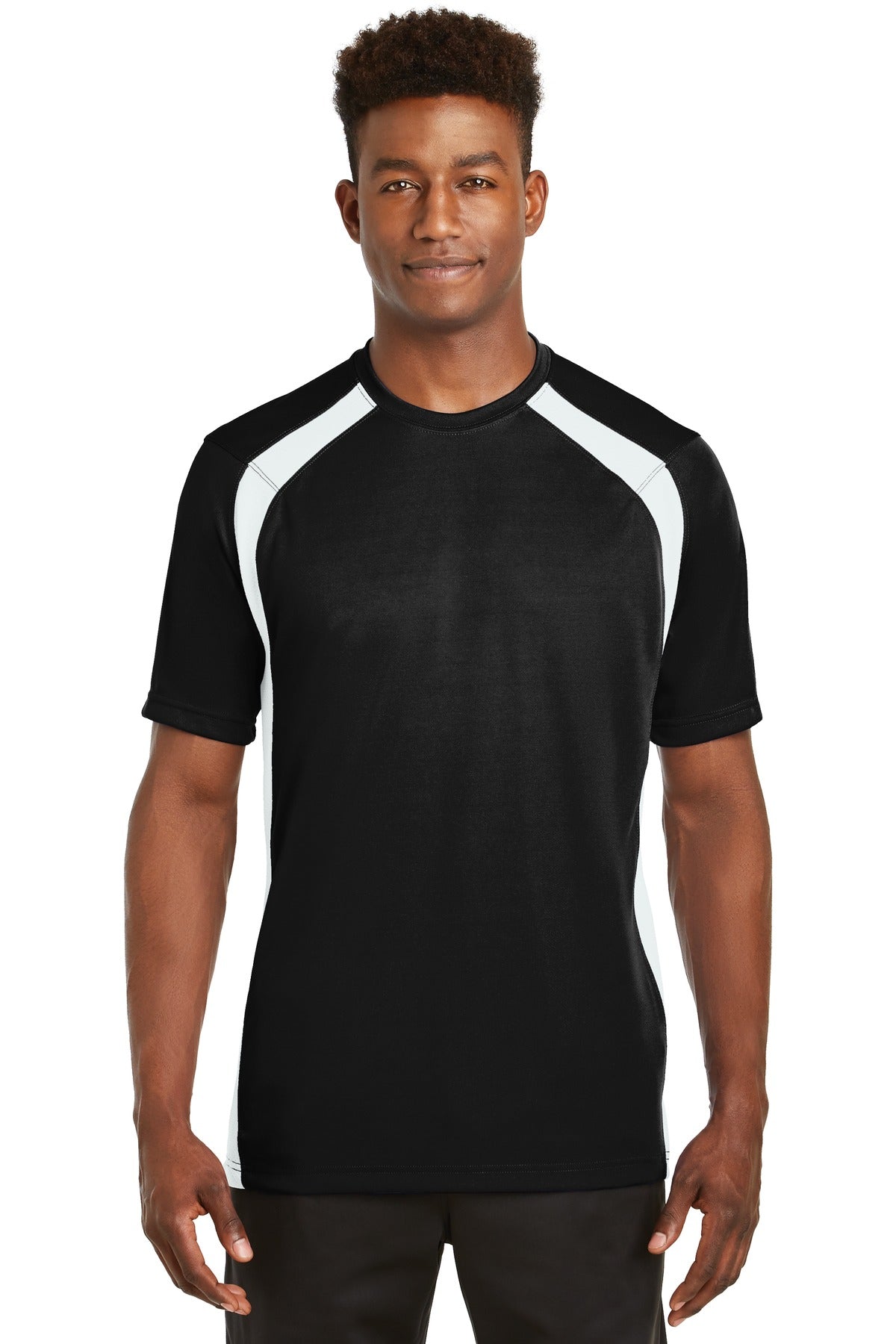Sport-Tek Men's Dry Zone Colorblock Crew Mens Apparel Shirts & Tops