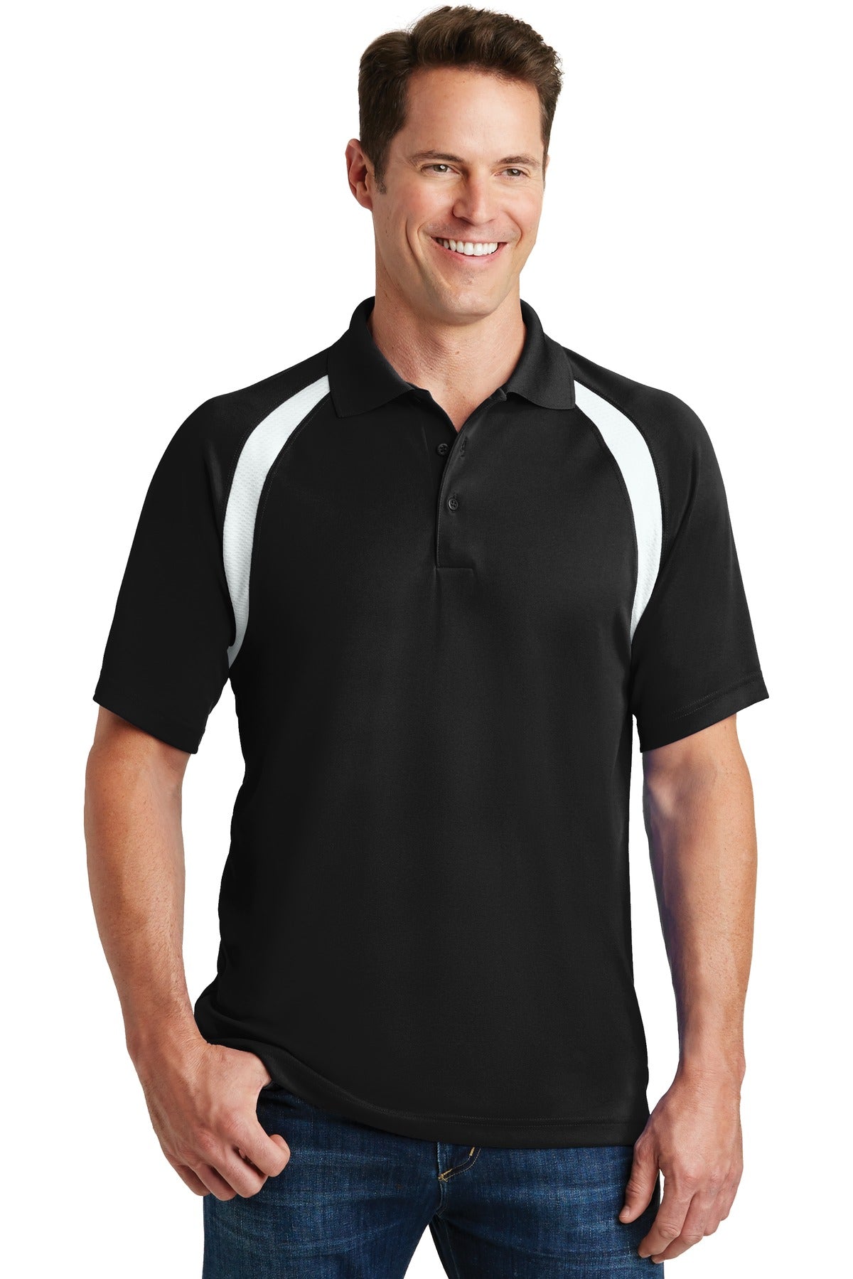 Sport-Tek Men's Dry Zone Colorblock Raglan Polo Mens Apparel Shirts & Tops