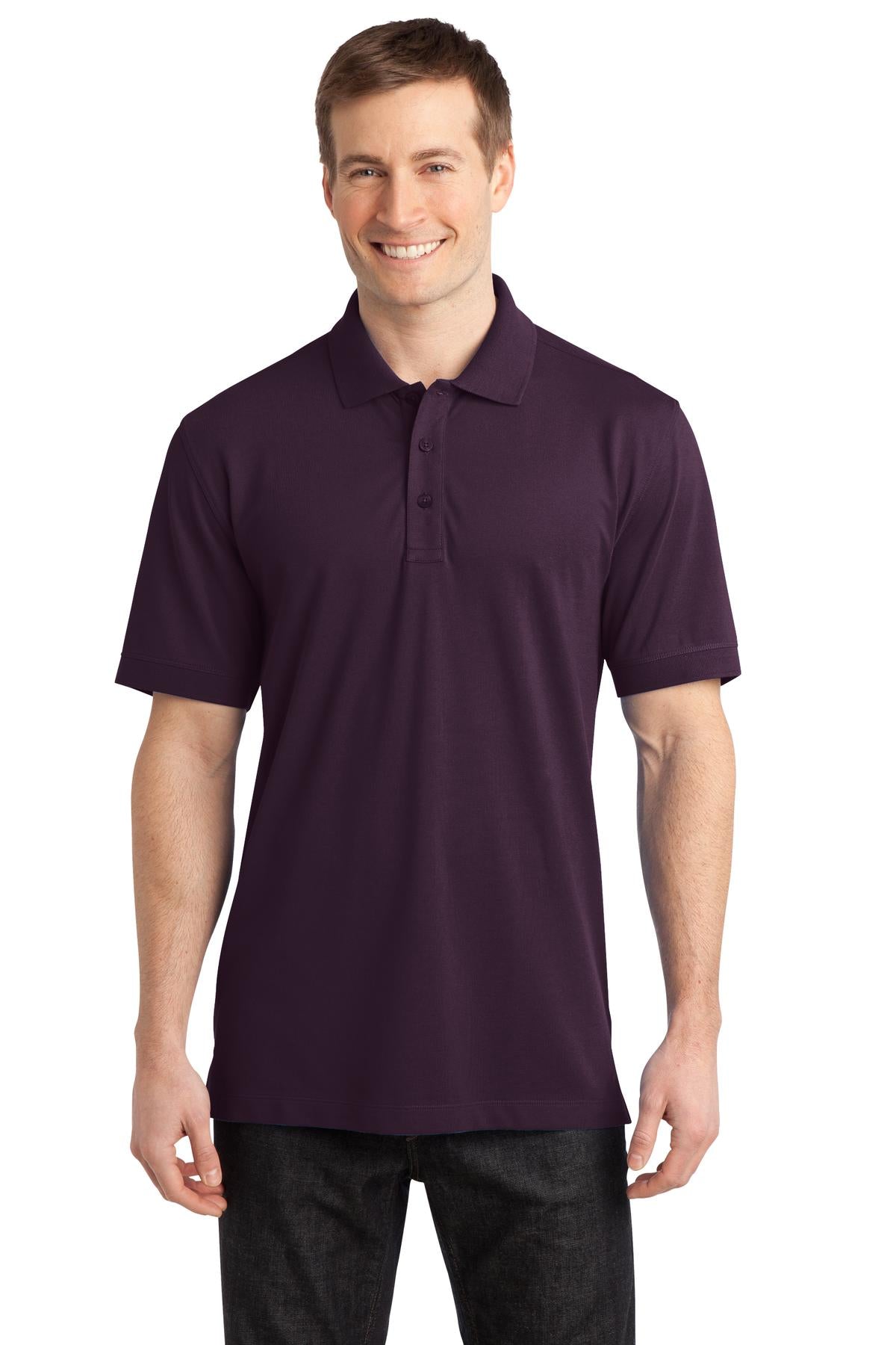 Port Authority Men's Stretch Pique Polo. K555 Mens Apparel Shirts & Tops