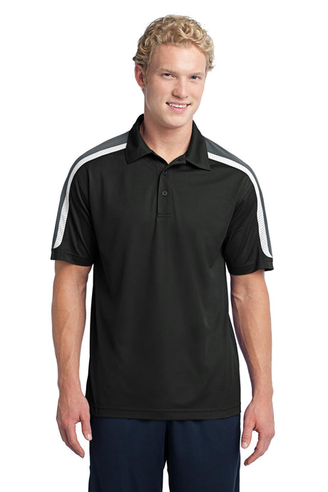 Sport-Tek Men's Tricolor Shoulder Micropique Sport-Wick Polo Mens Apparel Shirts & Tops