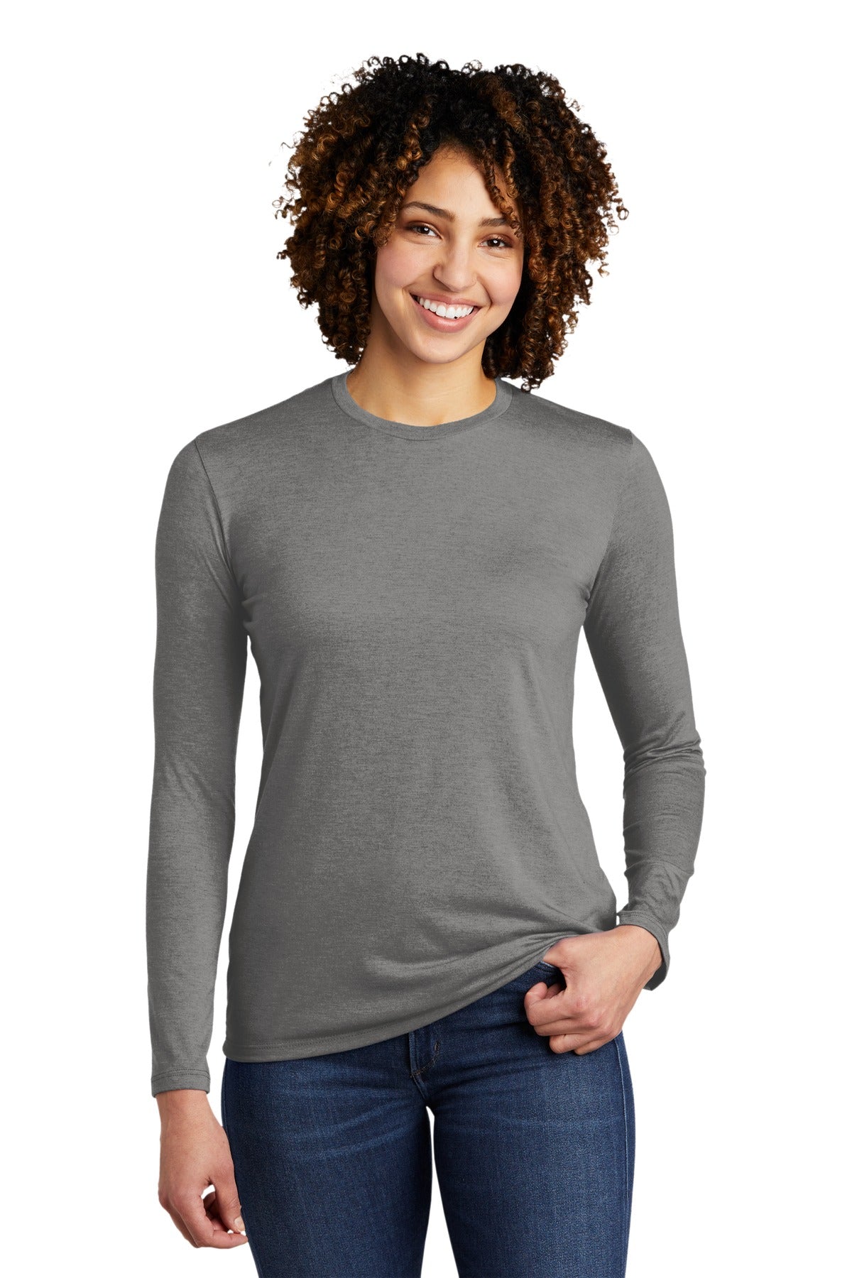 Allmade Women's Tri-Blend Long Sleeve Tee AL6008 Womens Apparel Shirts & Tops