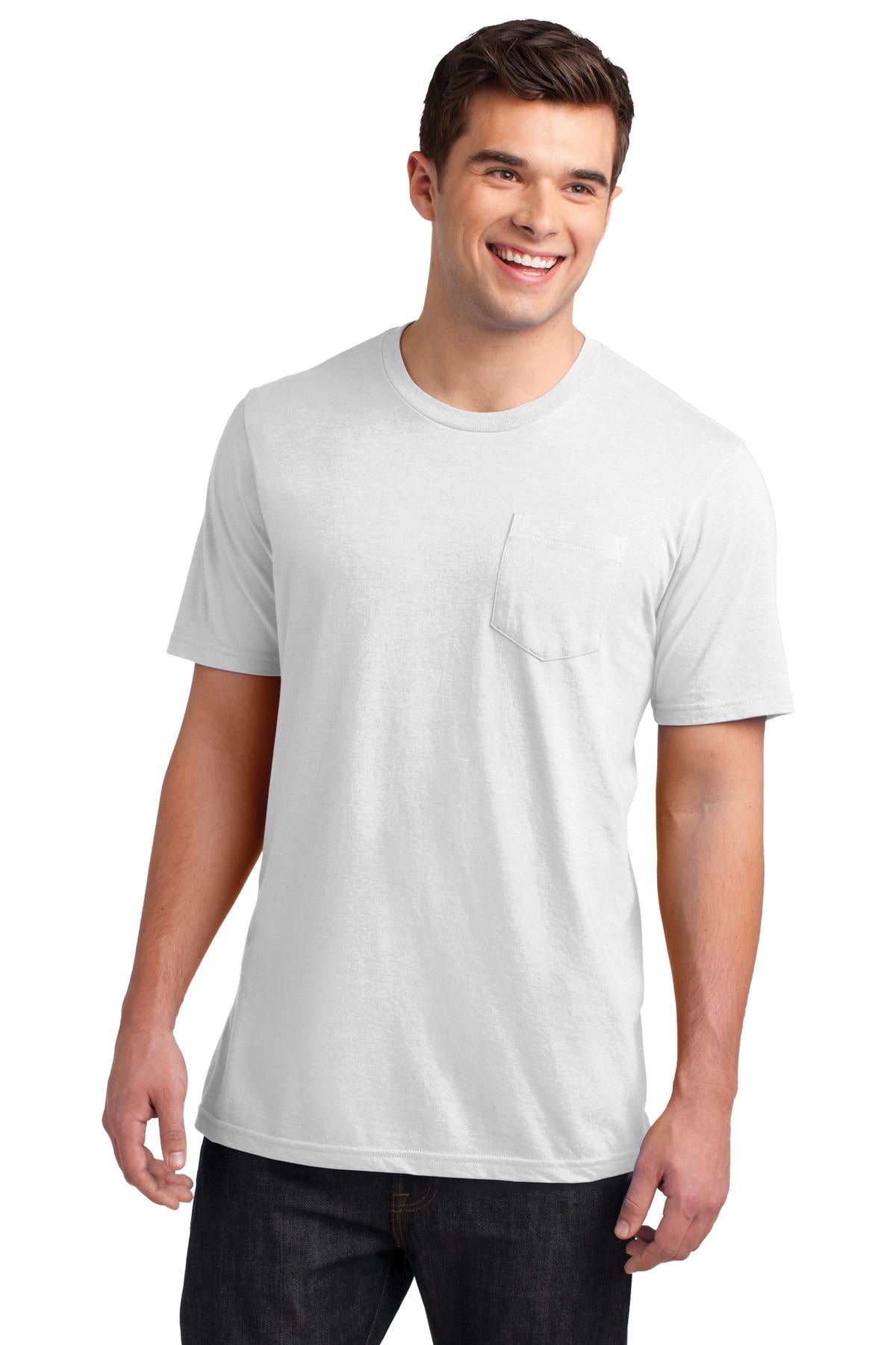 District Men's Very Important Tee with Pocket. DT6000P Mens Apparel Shirts & Tops