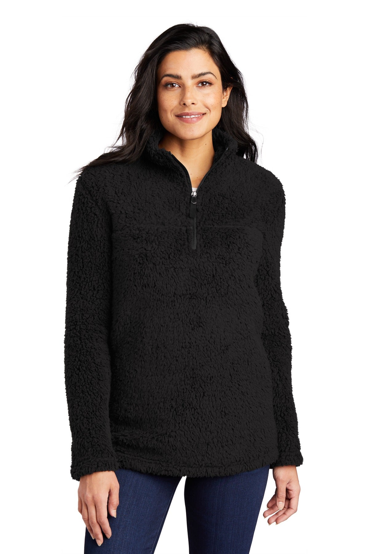 Port Authority Women's Cozy 1/4-Zip Fleece Pullover L130 Womens Apparel Sweatshirts & Fleece