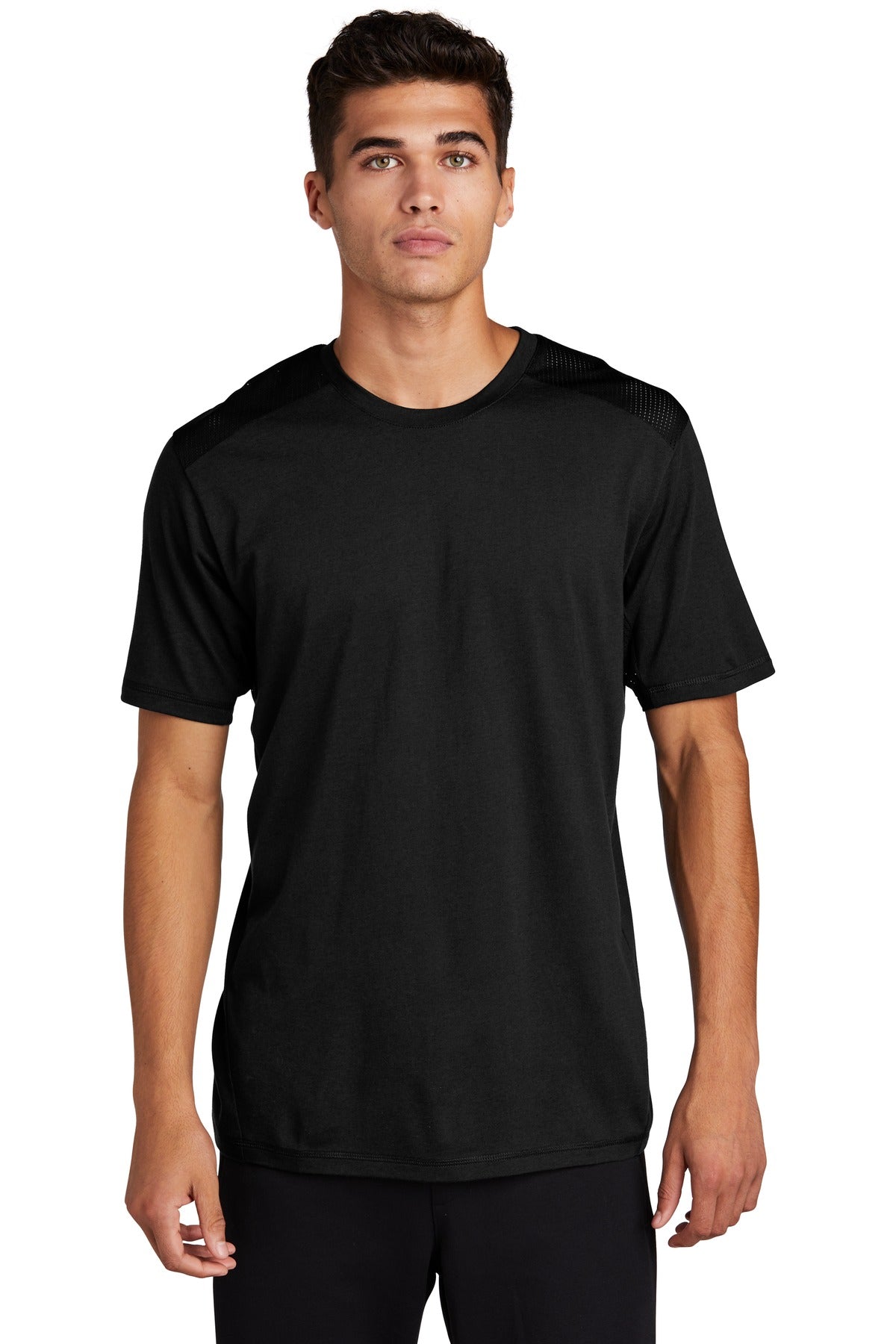 Sport-Tek Men's PosiCharge Tri-Blend Wicking Draft Tee Mens Apparel Shirts & Tops