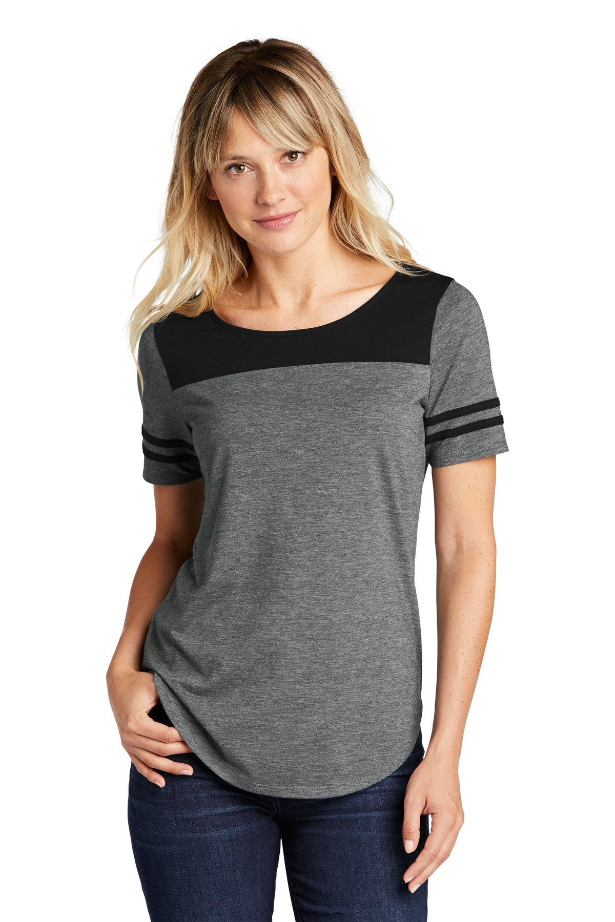 Sport-Tek Women's PosiCharge Tri-Blend Wicking Fan Tee LST403 Womens Apparel Shirts & Tops