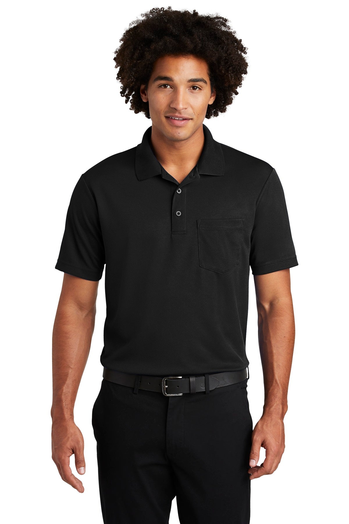 Sport-Tek Men's PosiCharge RacerMesh Pocket Polo Mens Apparel Shirts & Tops