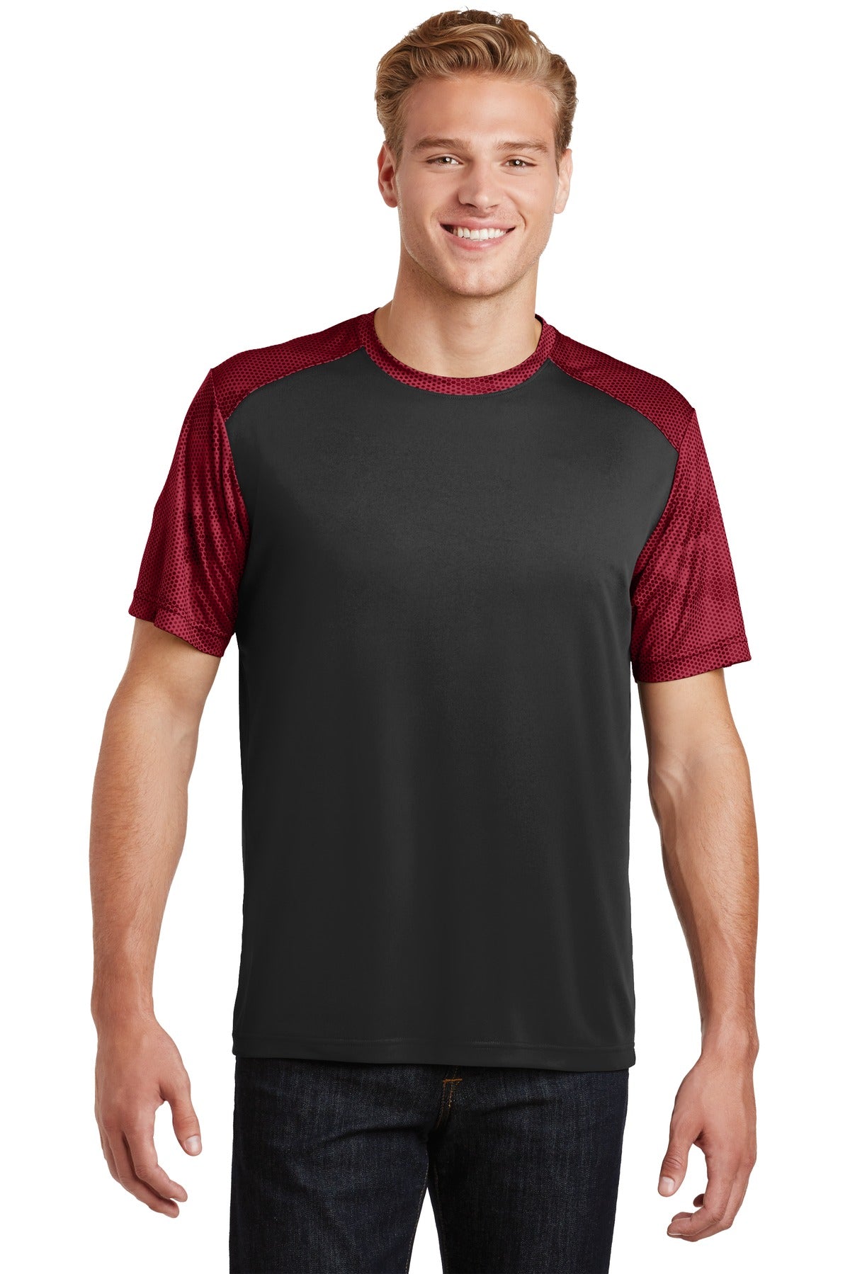 Sport-Tek Men's CamoHex Colorblock Tee Mens Apparel Shirts & Tops