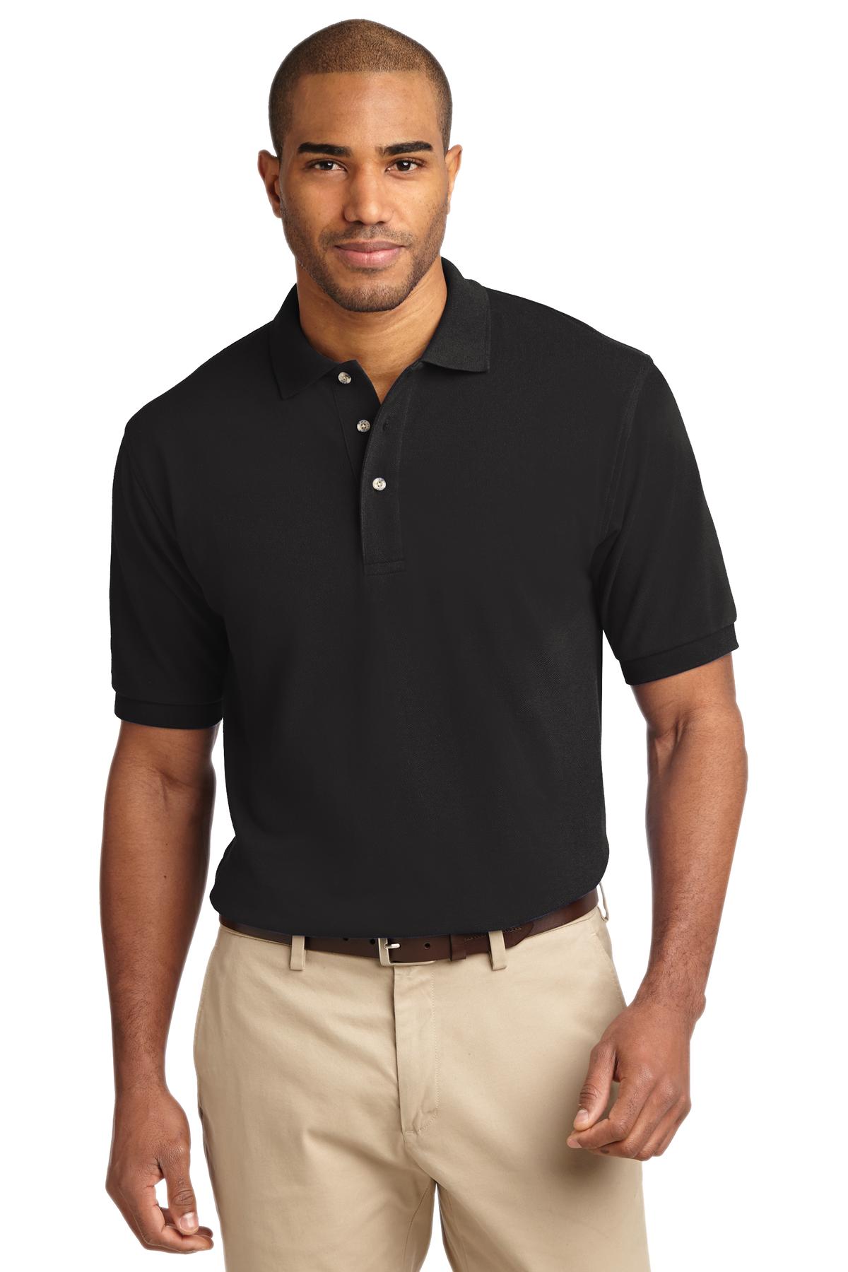 Port Authority Men's Tall Heavyweight Cotton Pique Polo. TLK420 Mens Apparel Shirts & Tops