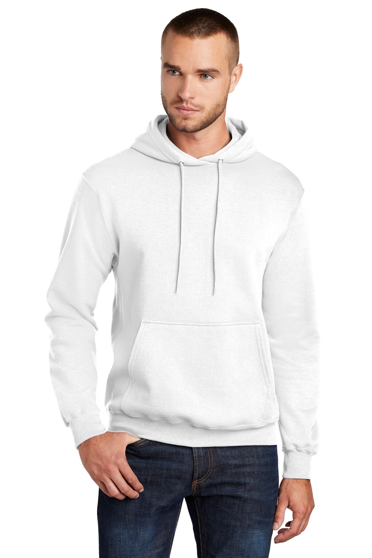 Port & Company - Men's Tall Core Fleece Pullover Hooded Sweatshirt Mens Apparel Sweatshirts & Fleece