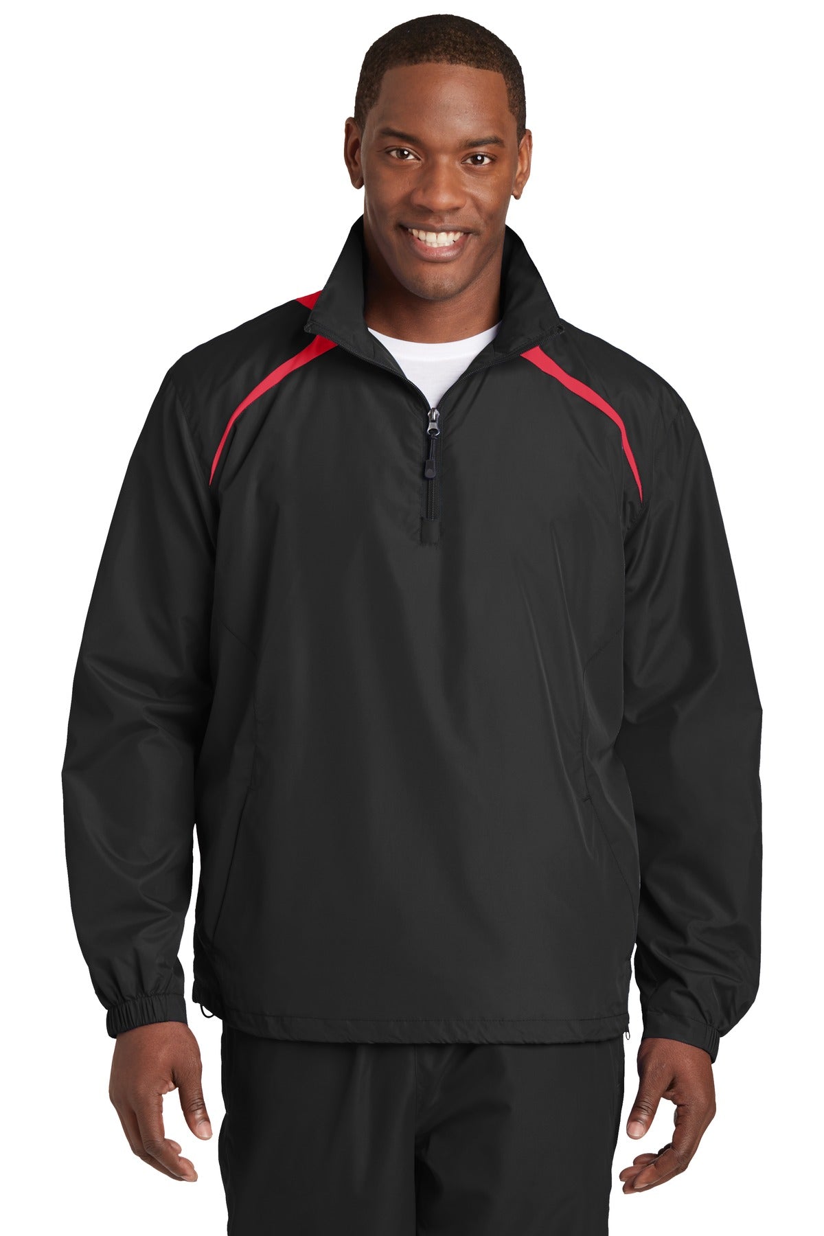 Sport-Tek Men's 1/2-Zip Wind Shirt Mens Apparel Jackets & Vests