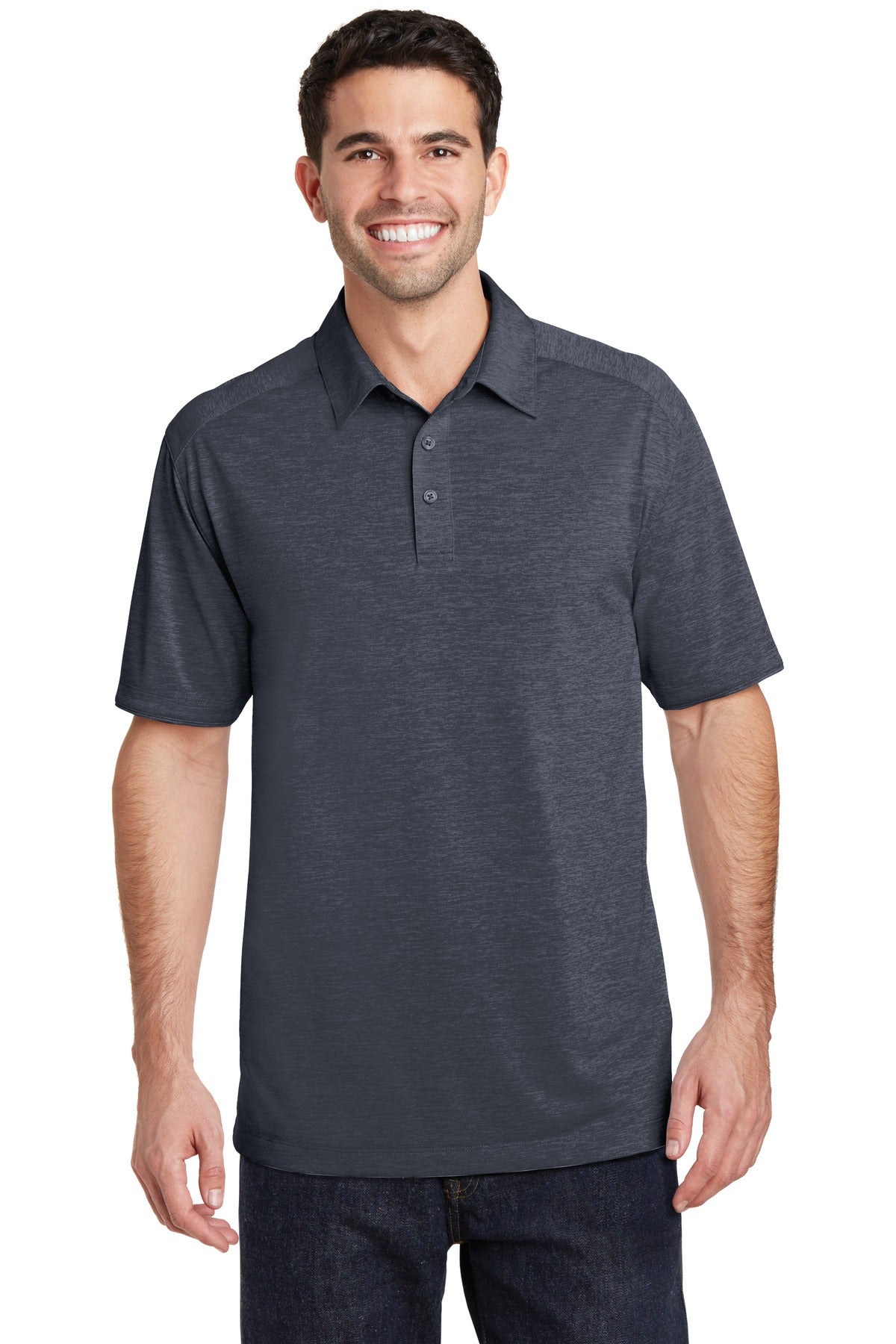 Port Authority Men's Digi Heather Performance Polo. K574 Mens Apparel Shirts & Tops