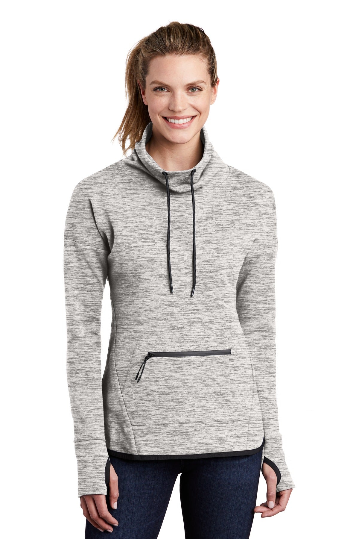 Sport-Tek Women's Triumph Cowl Neck Pullover LST280 Womens Apparel Sweatshirts & Fleece