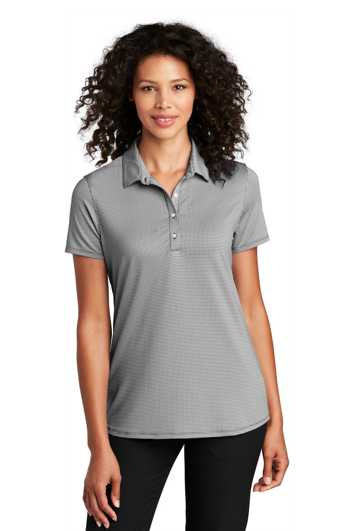 Port Authority Women's Gingham Polo LK646 Womens Apparel Shirts & Tops