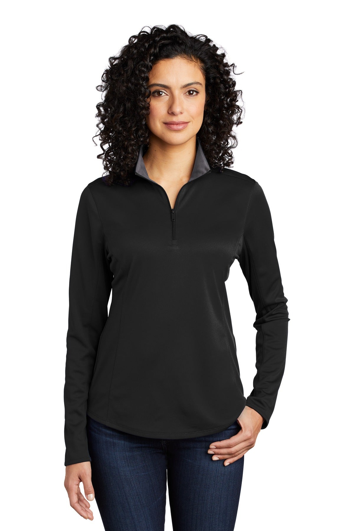 Port Authority Women's Silk Touch Performance 1/4-Zip LK584 Womens Apparel Sweatshirts & Fleece