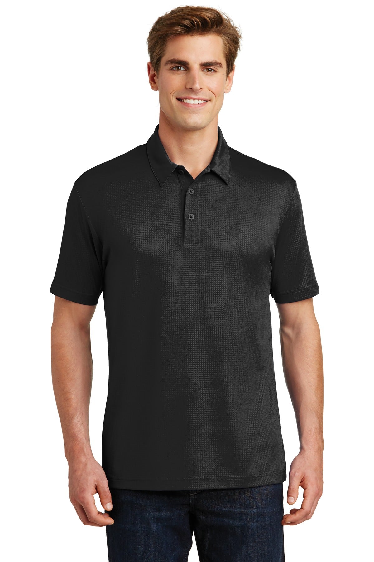 Sport-Tek Women's Embossed PosiCharge Tough Polo. ST630 Womens Apparel Shirts & Tops