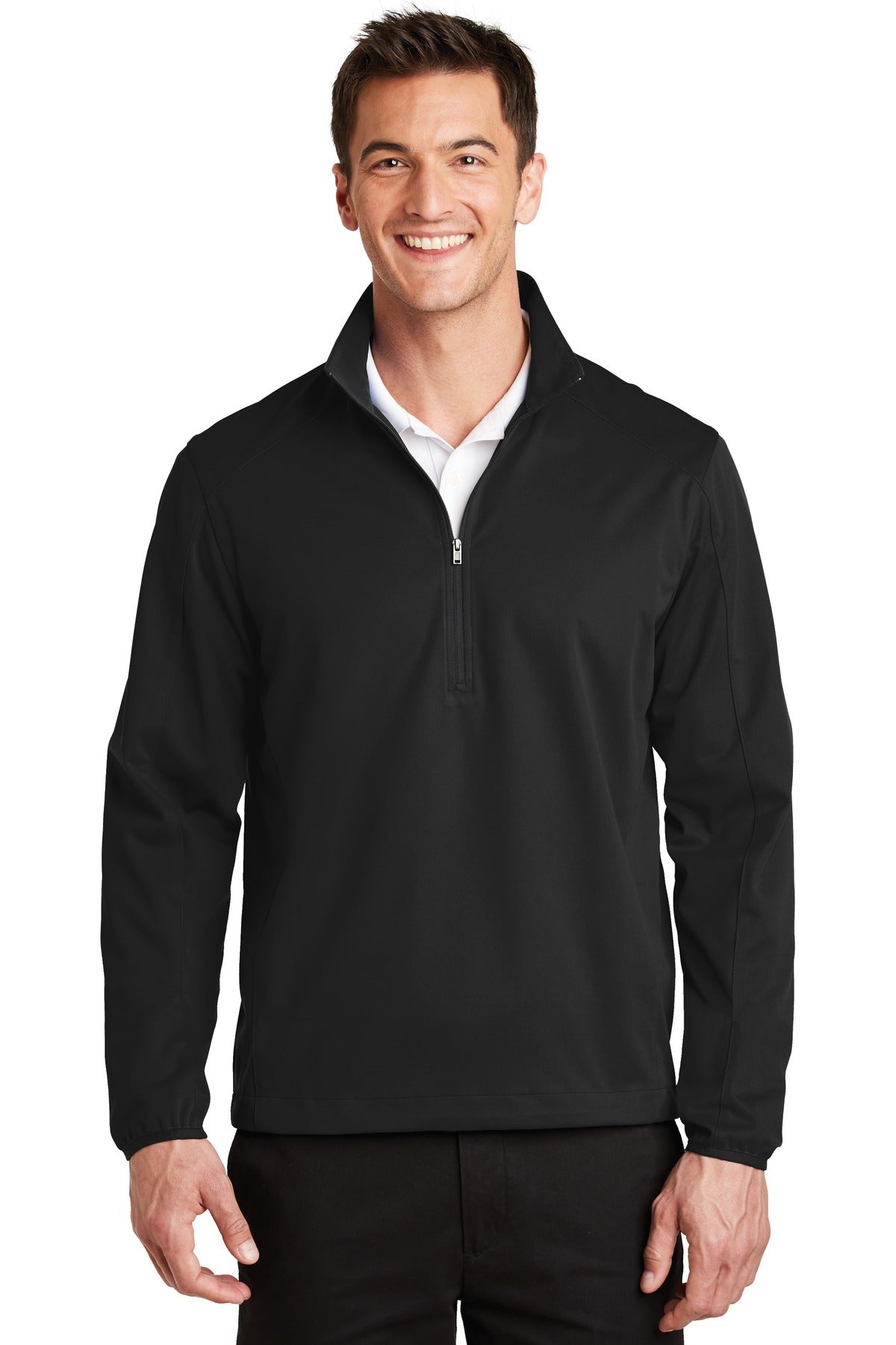 Port Authority Men's Active 1/2-Zip Soft Shell Jacket. J716 Mens Apparel Jackets & Vests