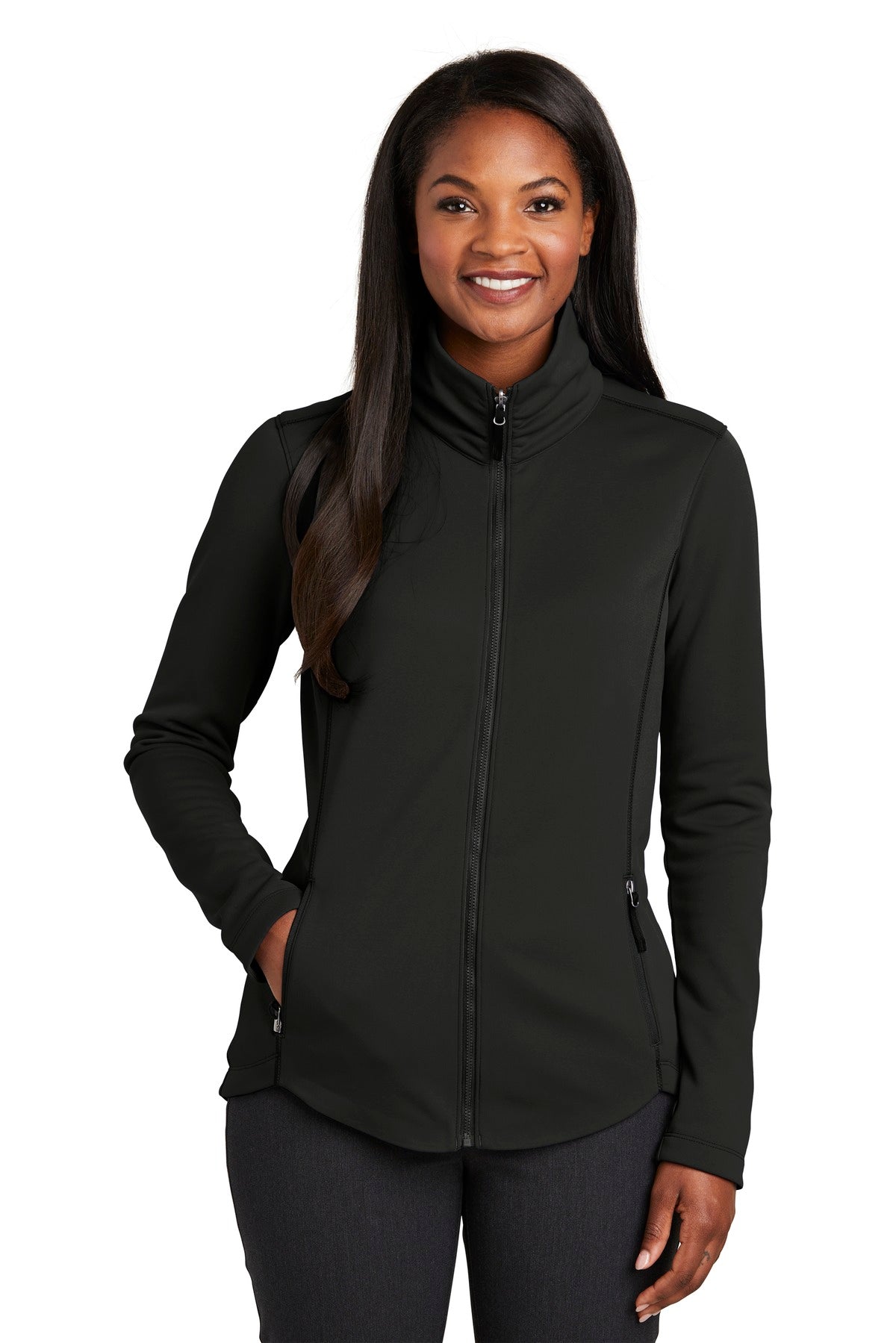 Port Authority Women's Collective Smooth Fleece Jacket. L904 Womens Apparel Sweatshirts & Fleece